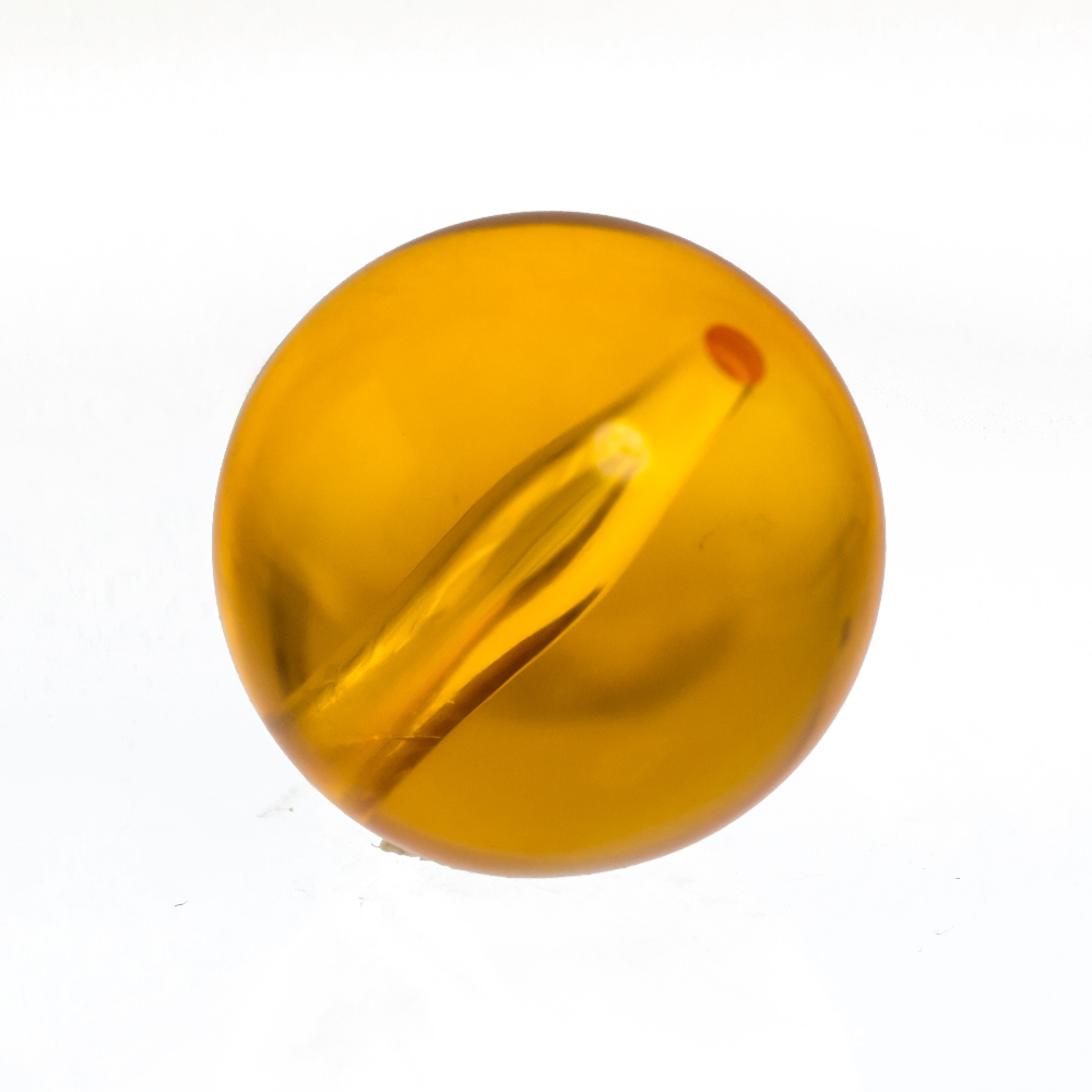 20mm Roundbead in orange Translucent