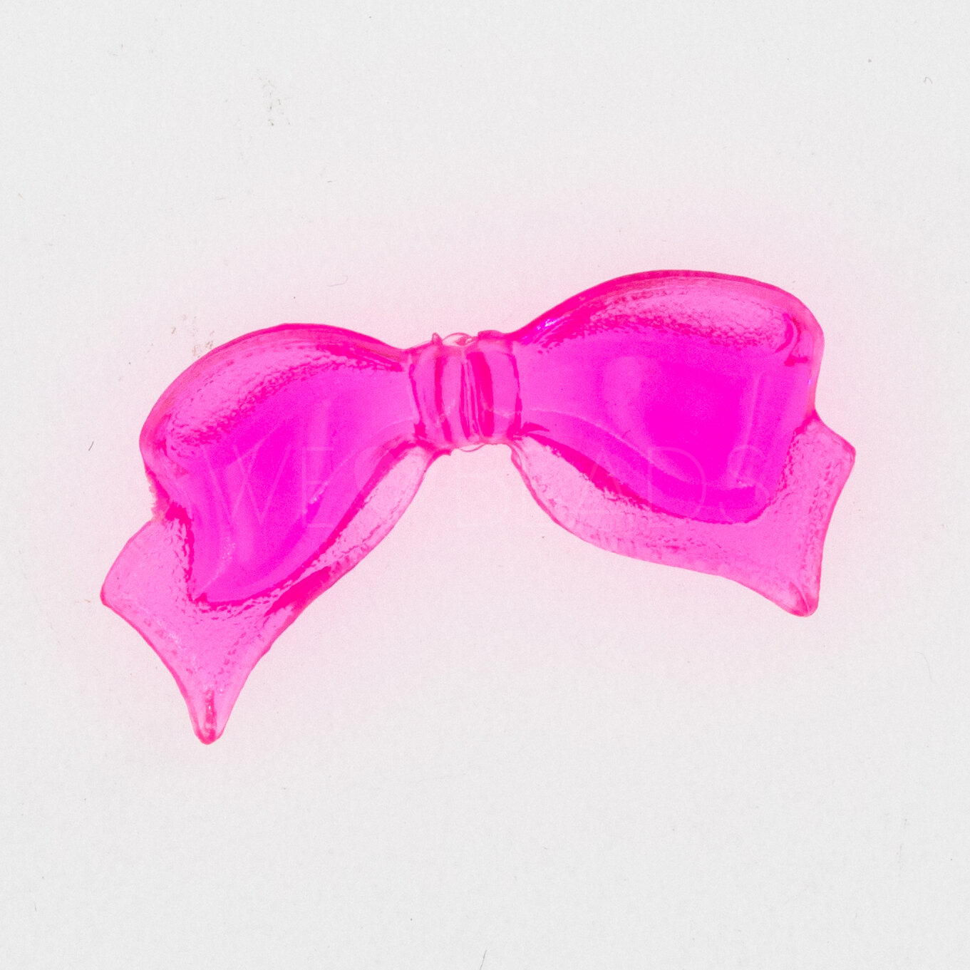 21x10 Schleifen perle  - neon pink  Transparent