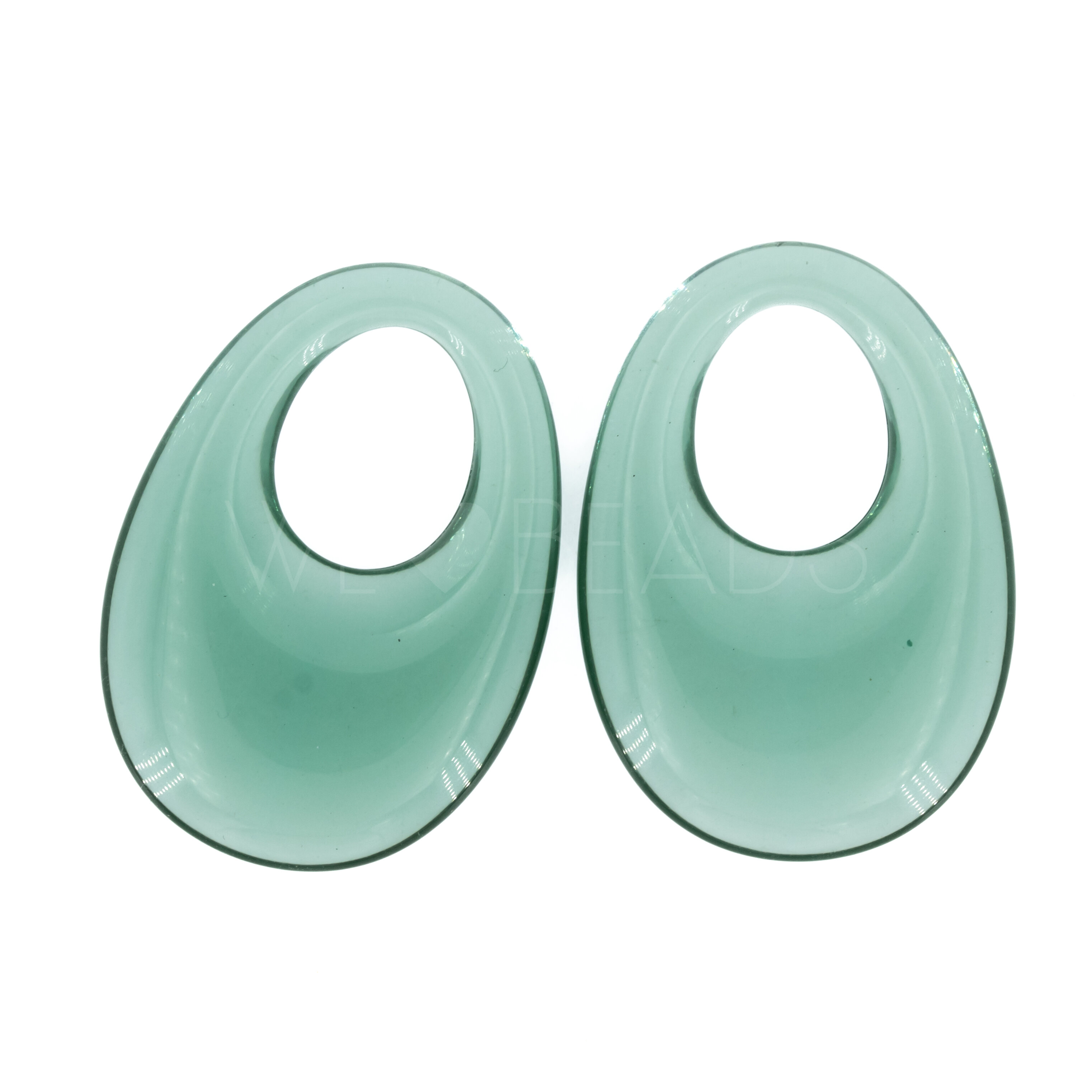 34x25 Elypse Charm in light quarz green