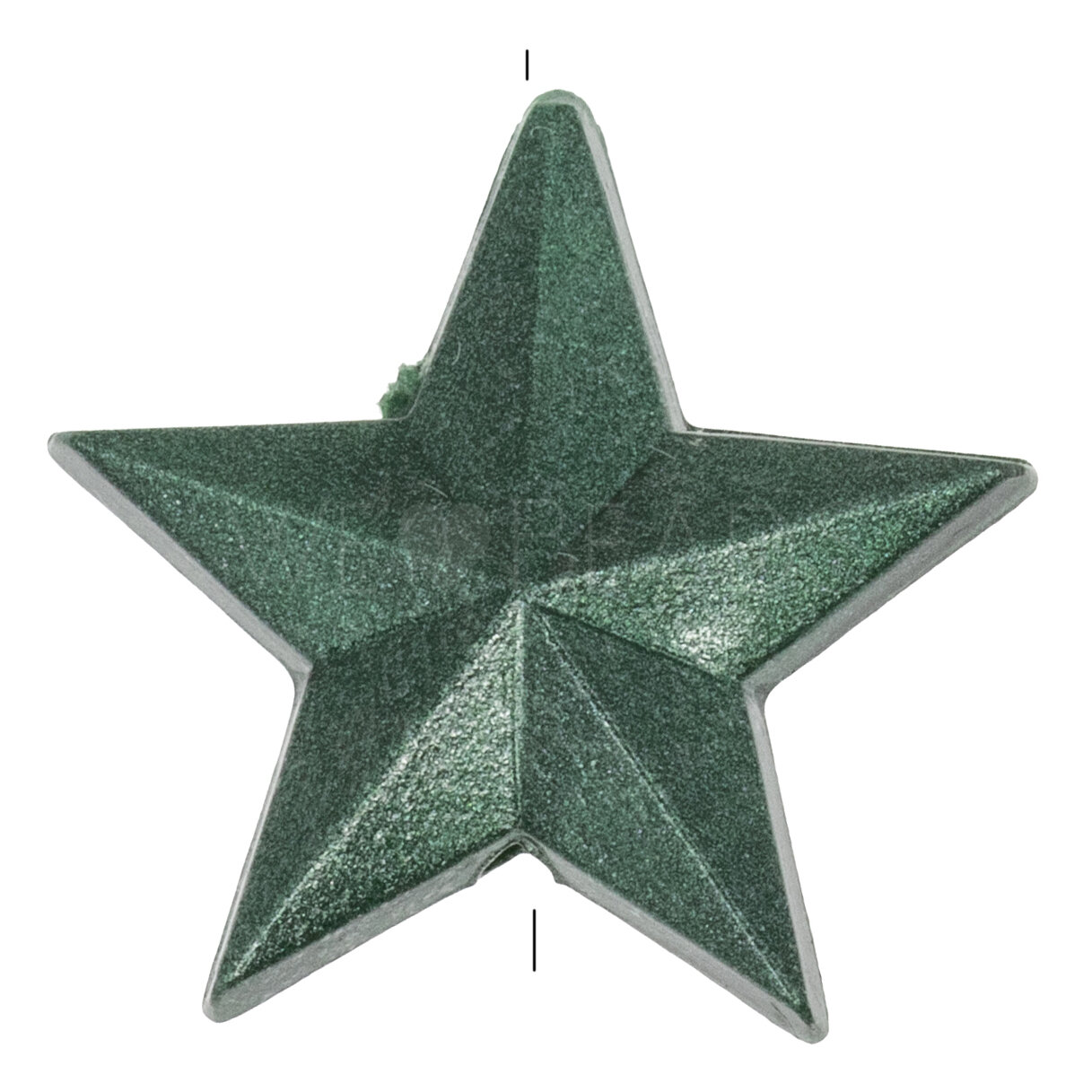 14mm Star Beads in pine green