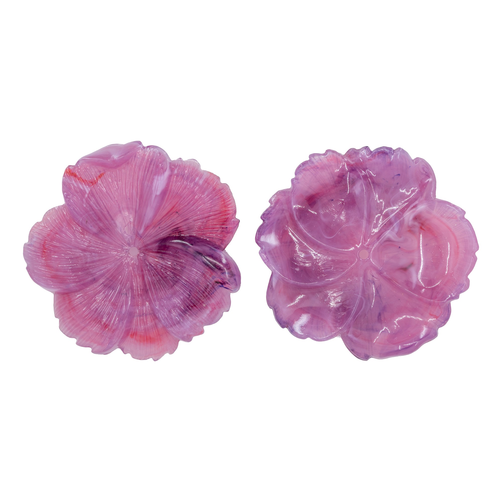33mm Flower Beads in purple