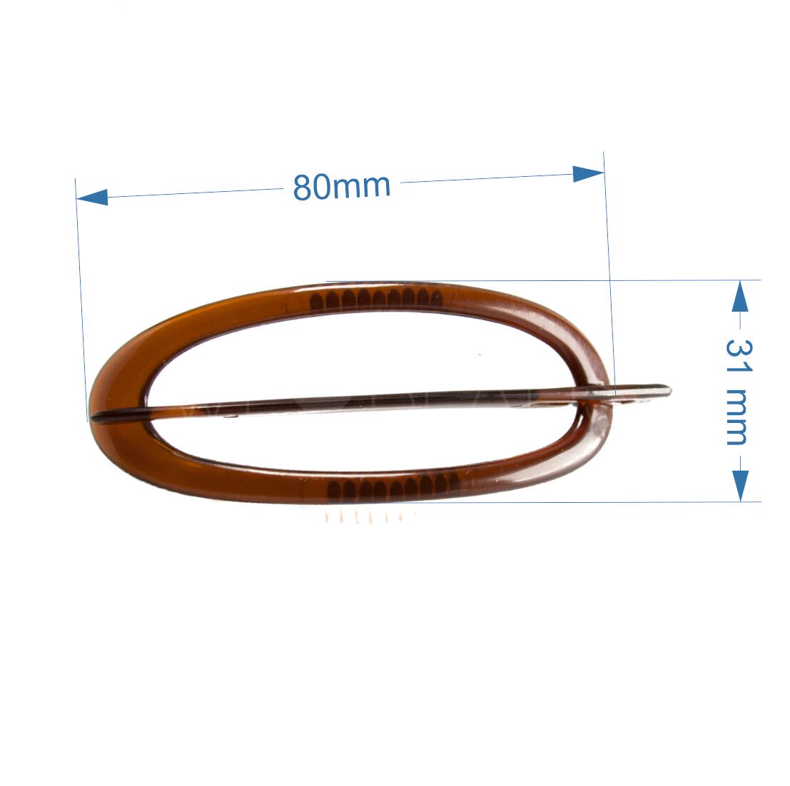 Libellenspange in schwarz Satt, Large