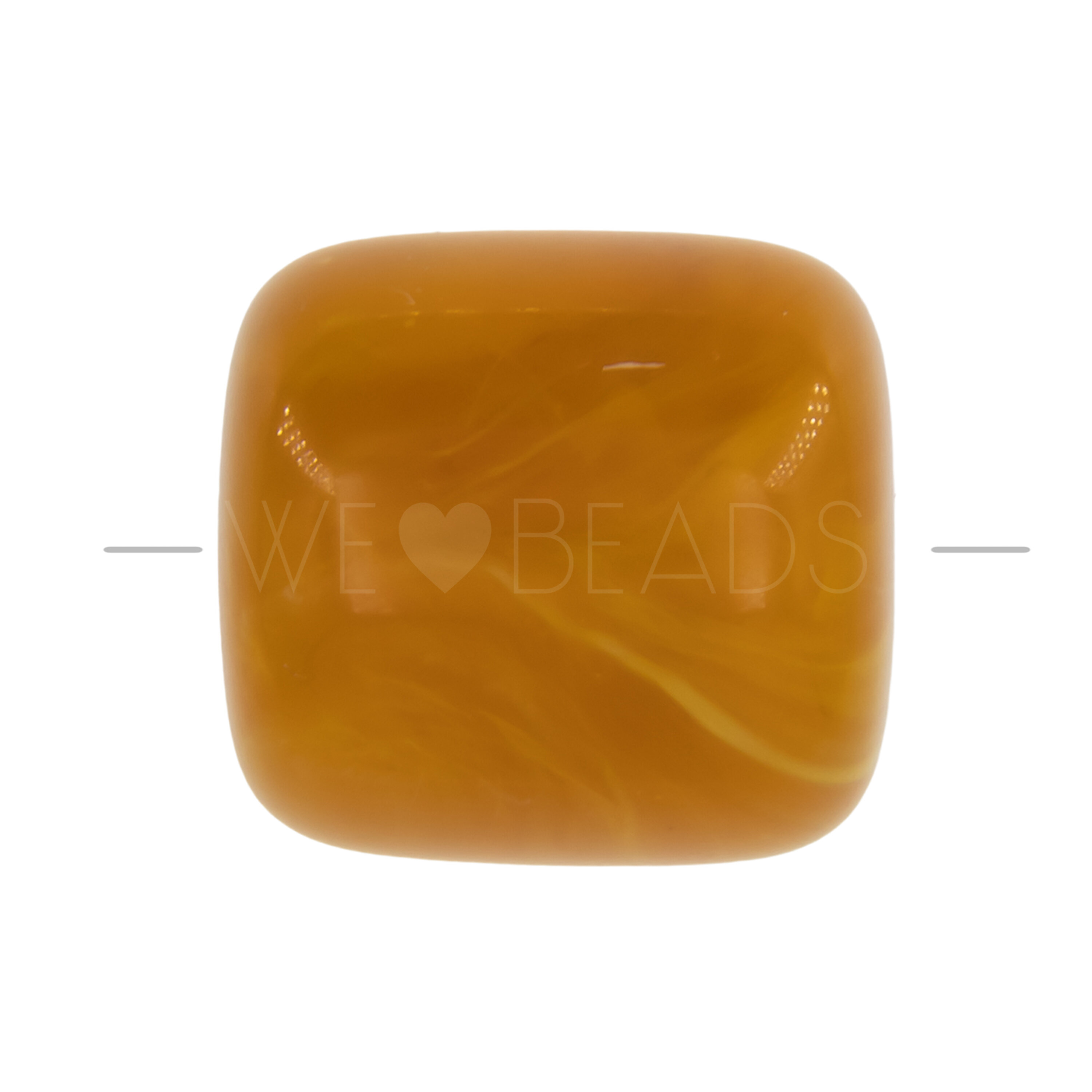 16x15 cylinder Beads in mustard yellow