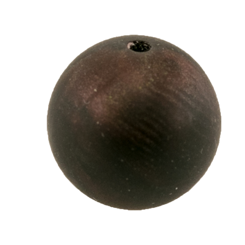 10mm Roundbead in Radiant Mahagoni brown  Frosted Silk