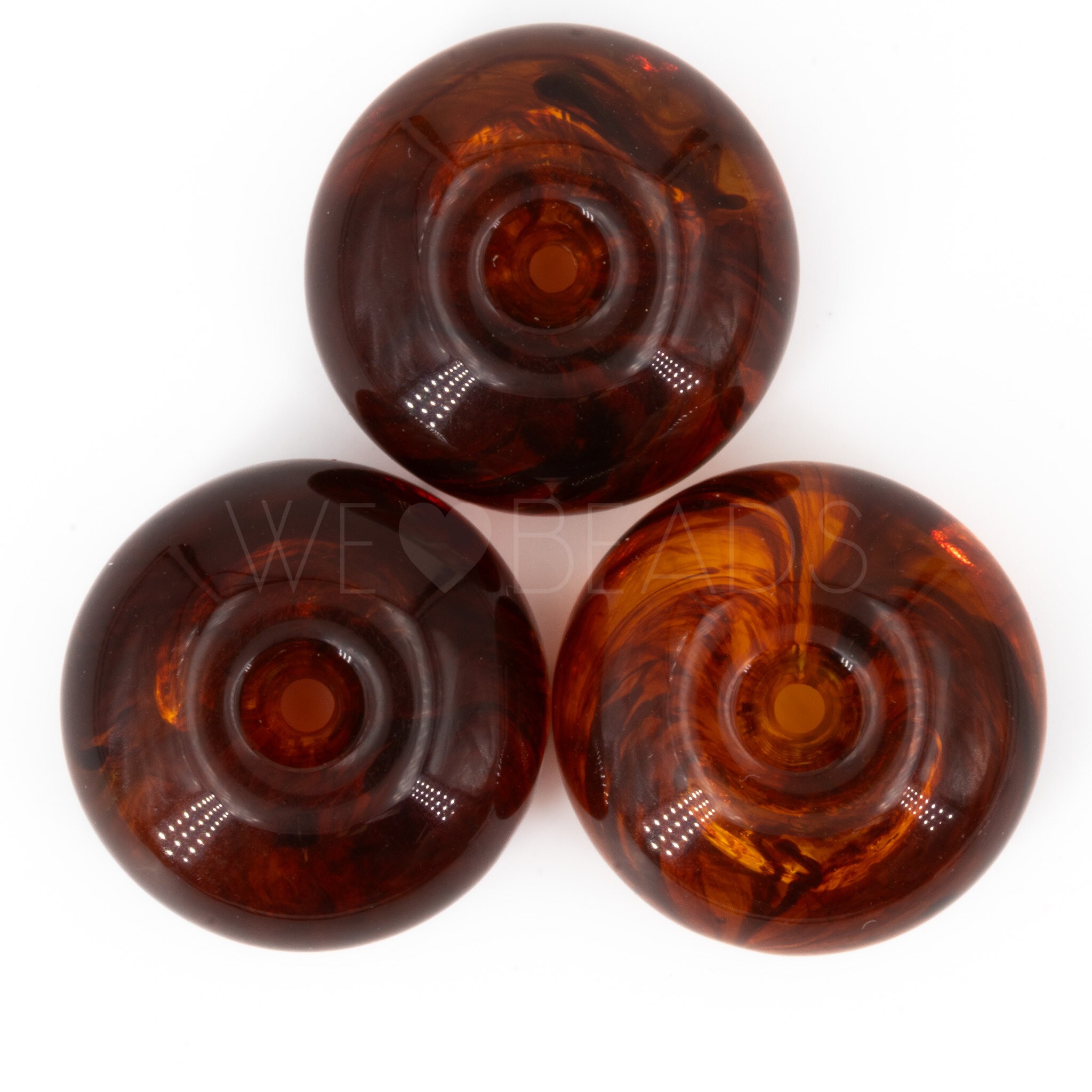 18mm Perle Rondell in schildpatt