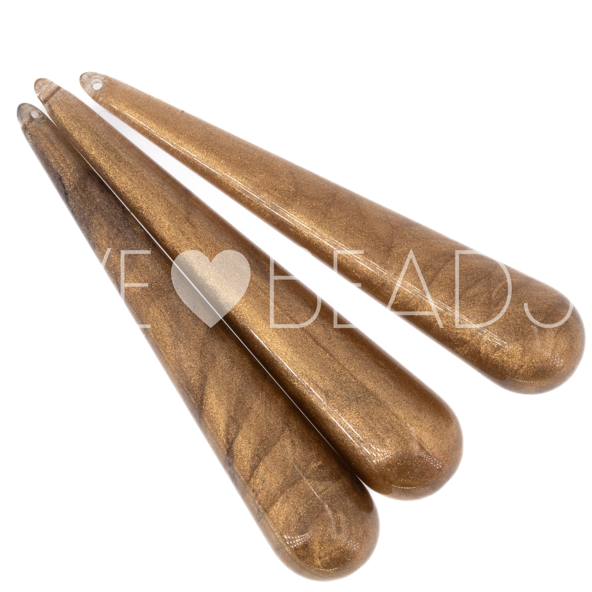 60x12 Perle Tropfen in goldbasis 