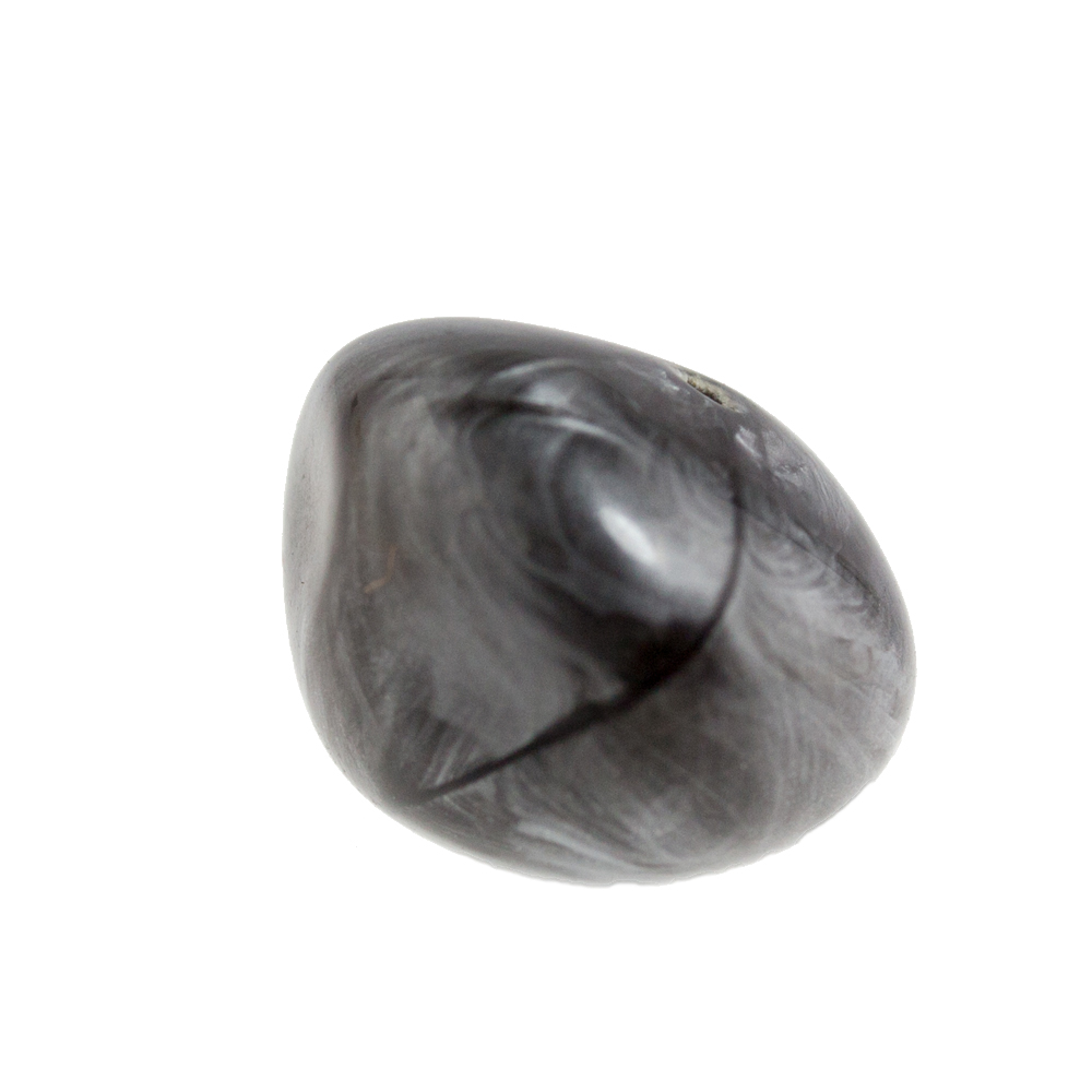 10x12 Barock Perle - schwarz / grau Marmor