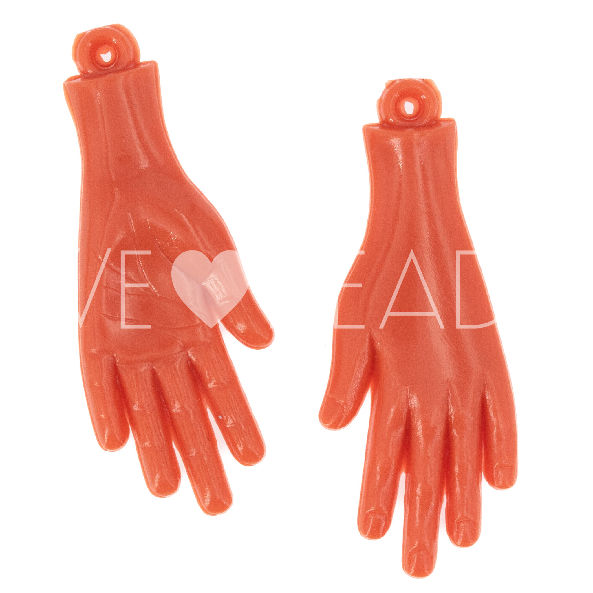 40x16 Hand Anhänger in korall Satt