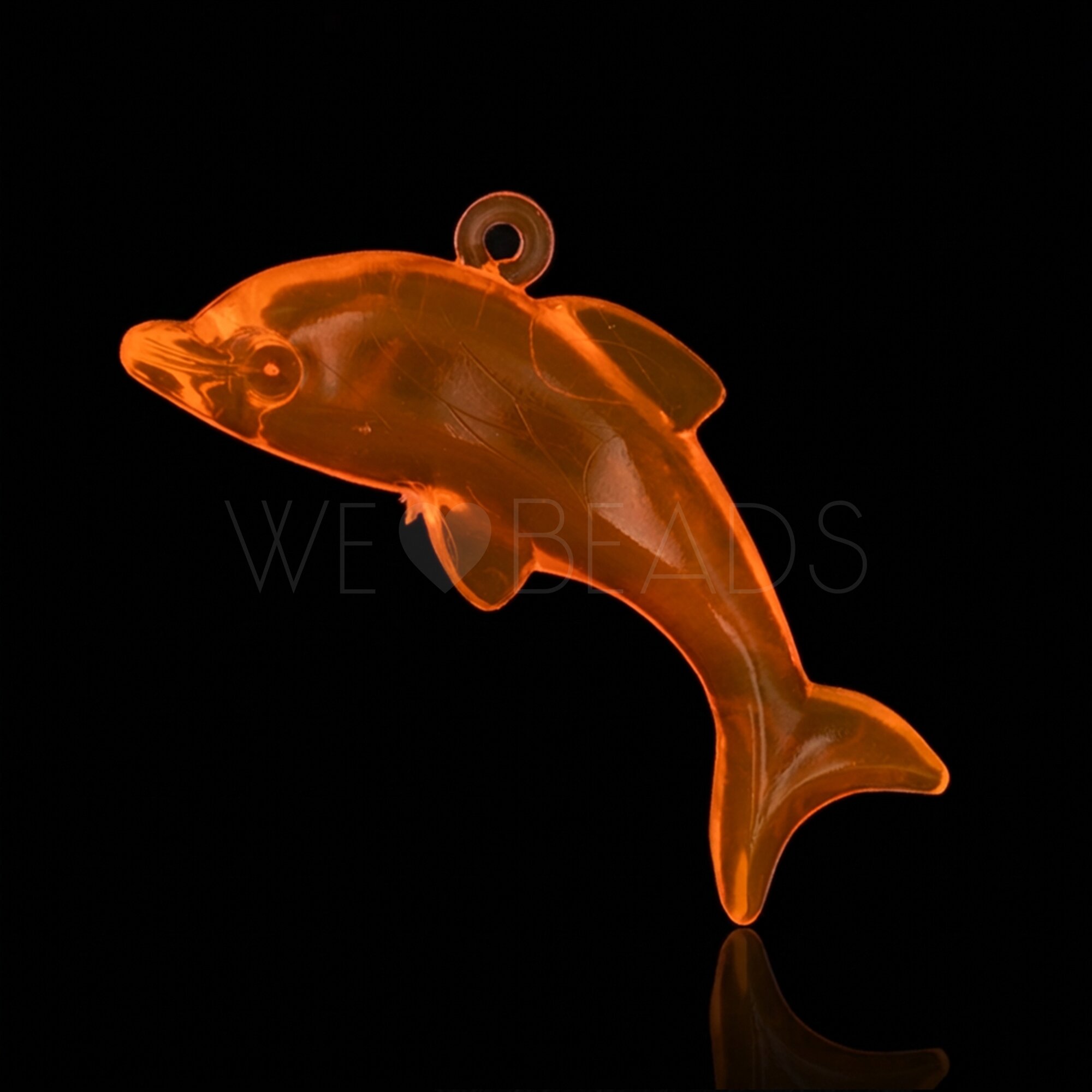 36x15 Fisch Charm in neon orange