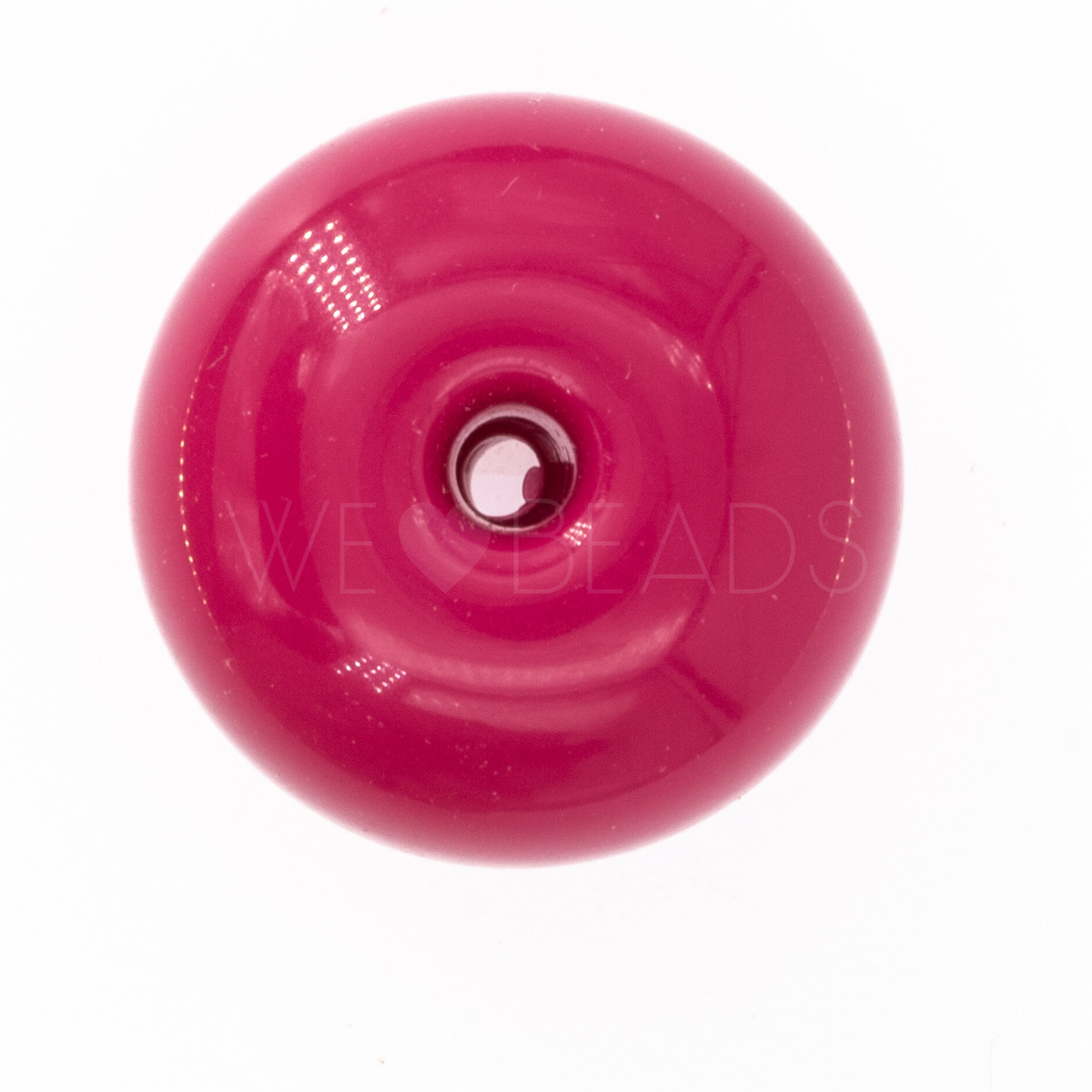 22mm Donut Beads in Magenta pink