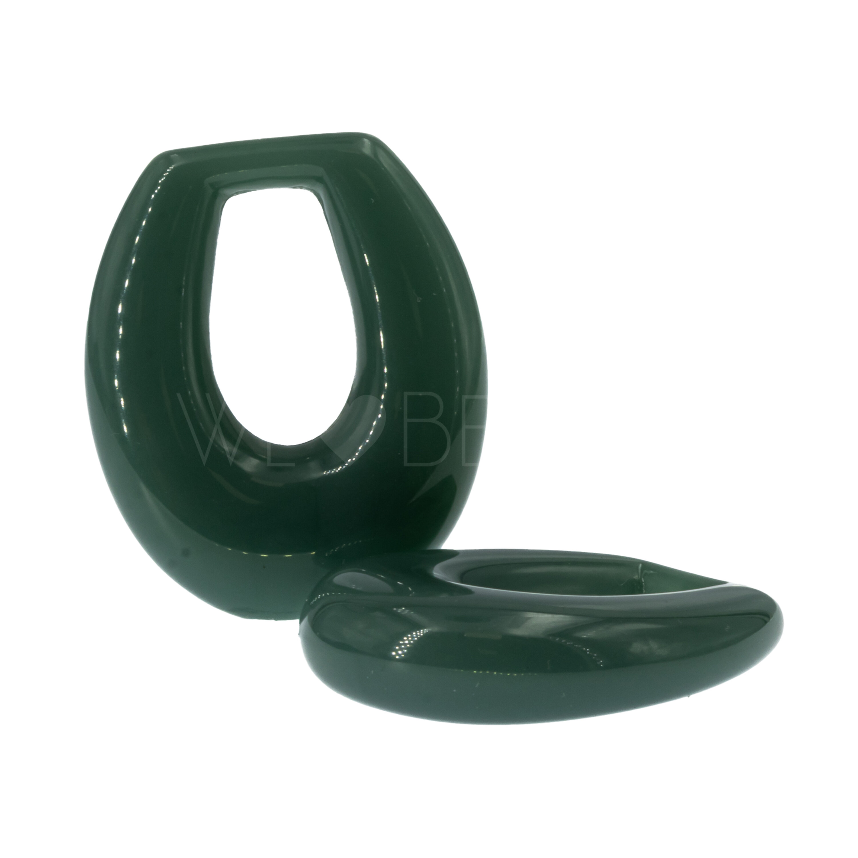 35x26 Anhänger Elypse in kale grün