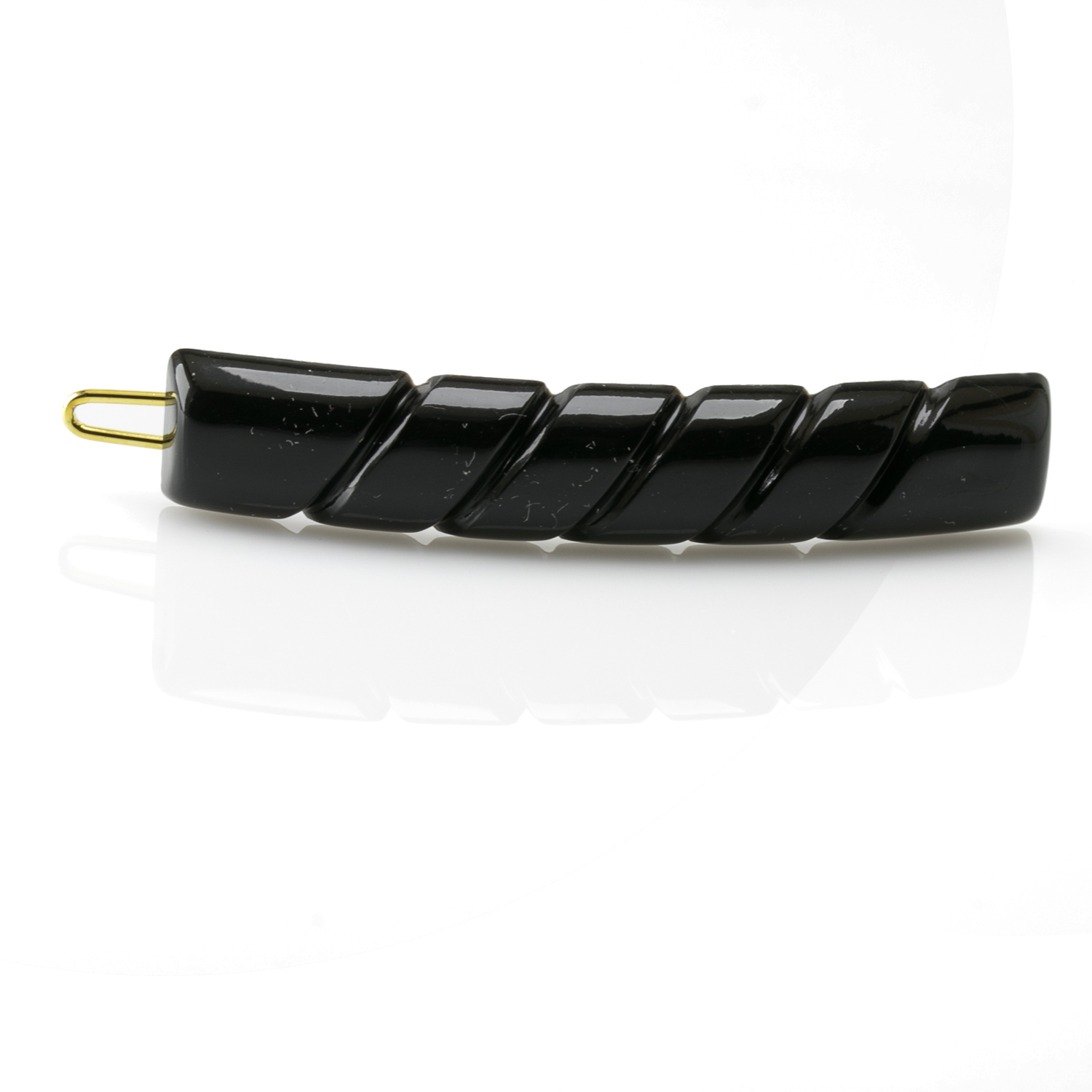 Dratspange in schwarz Satt, klein