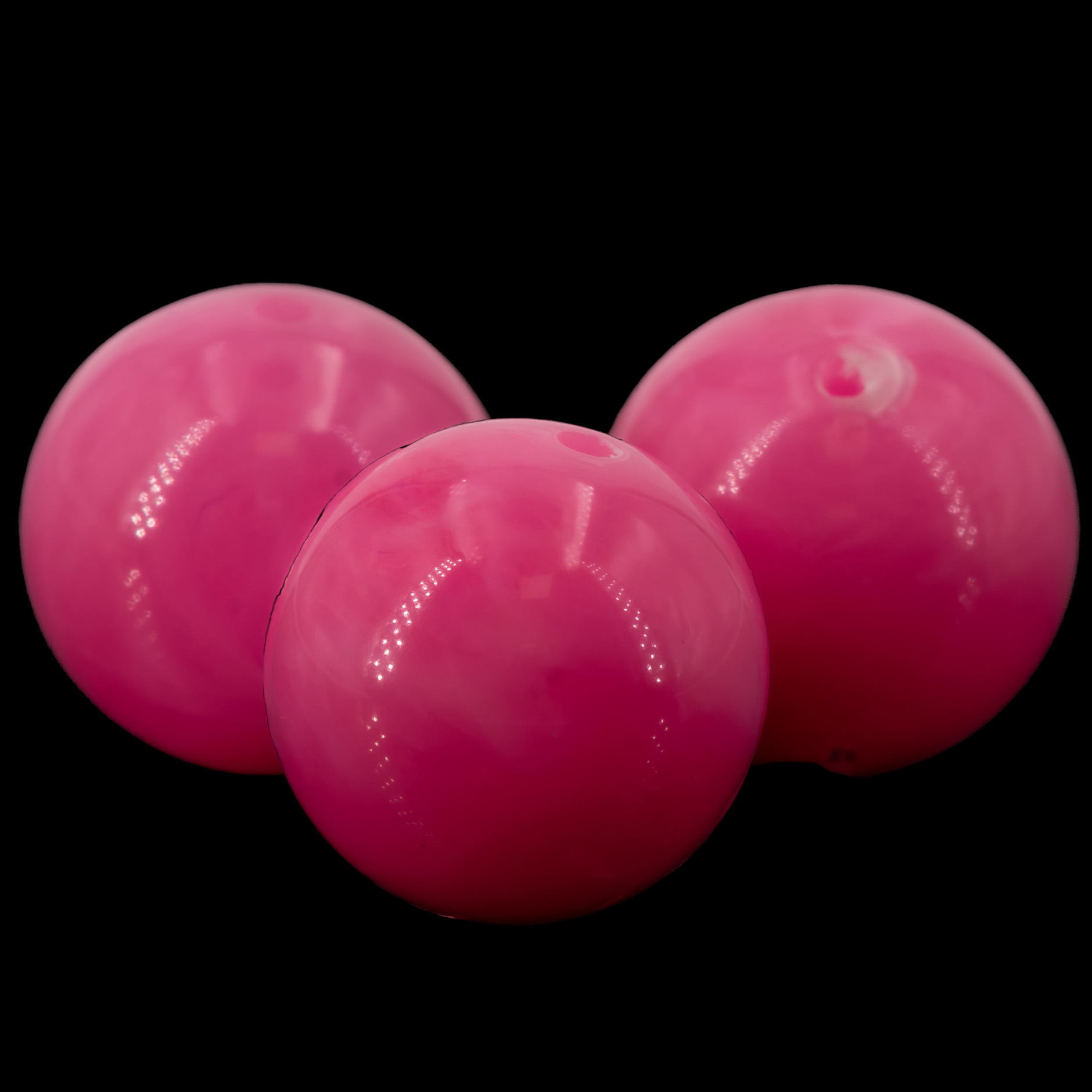10mm Rundperle in  pink Marmor