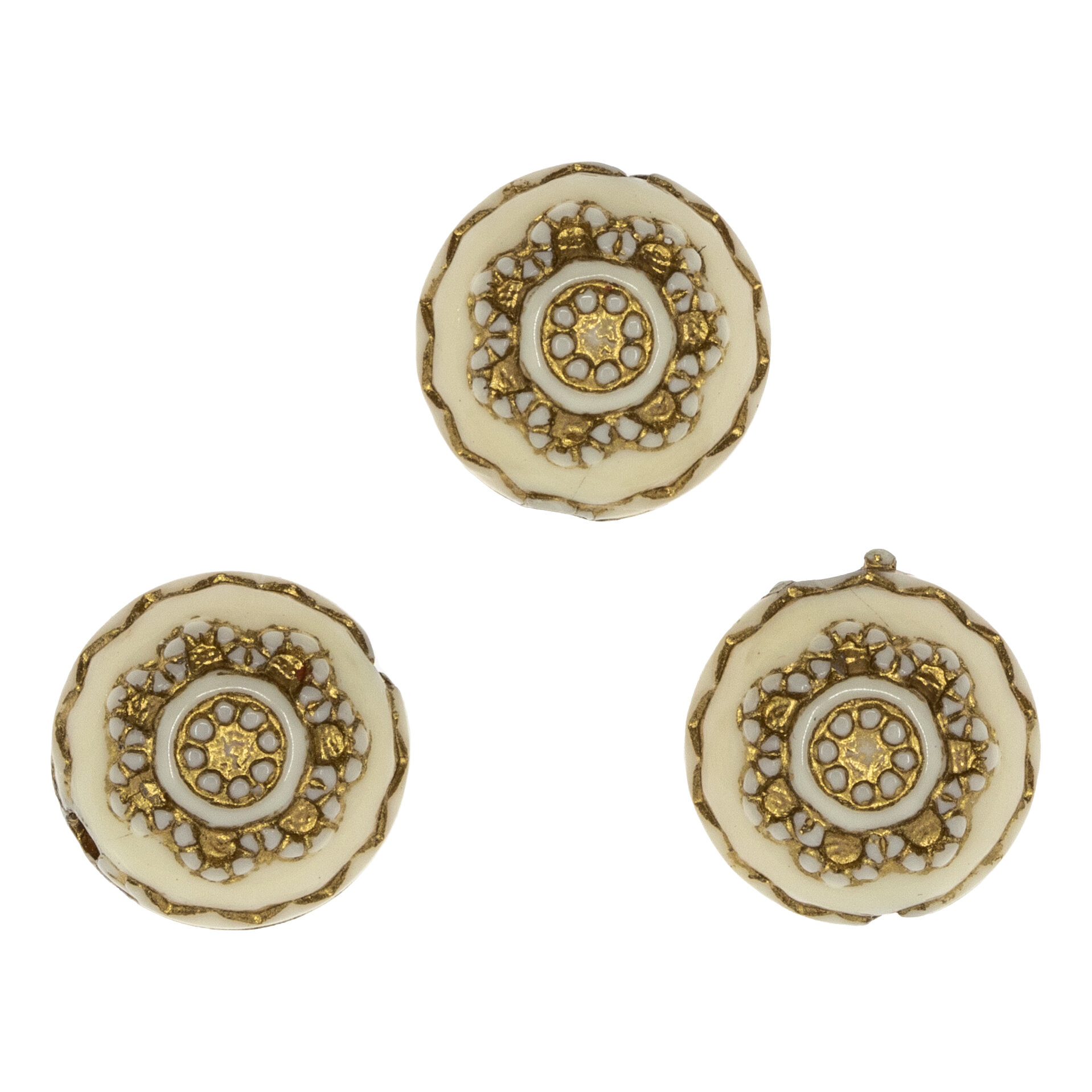 10mm Round Beads in ivory
