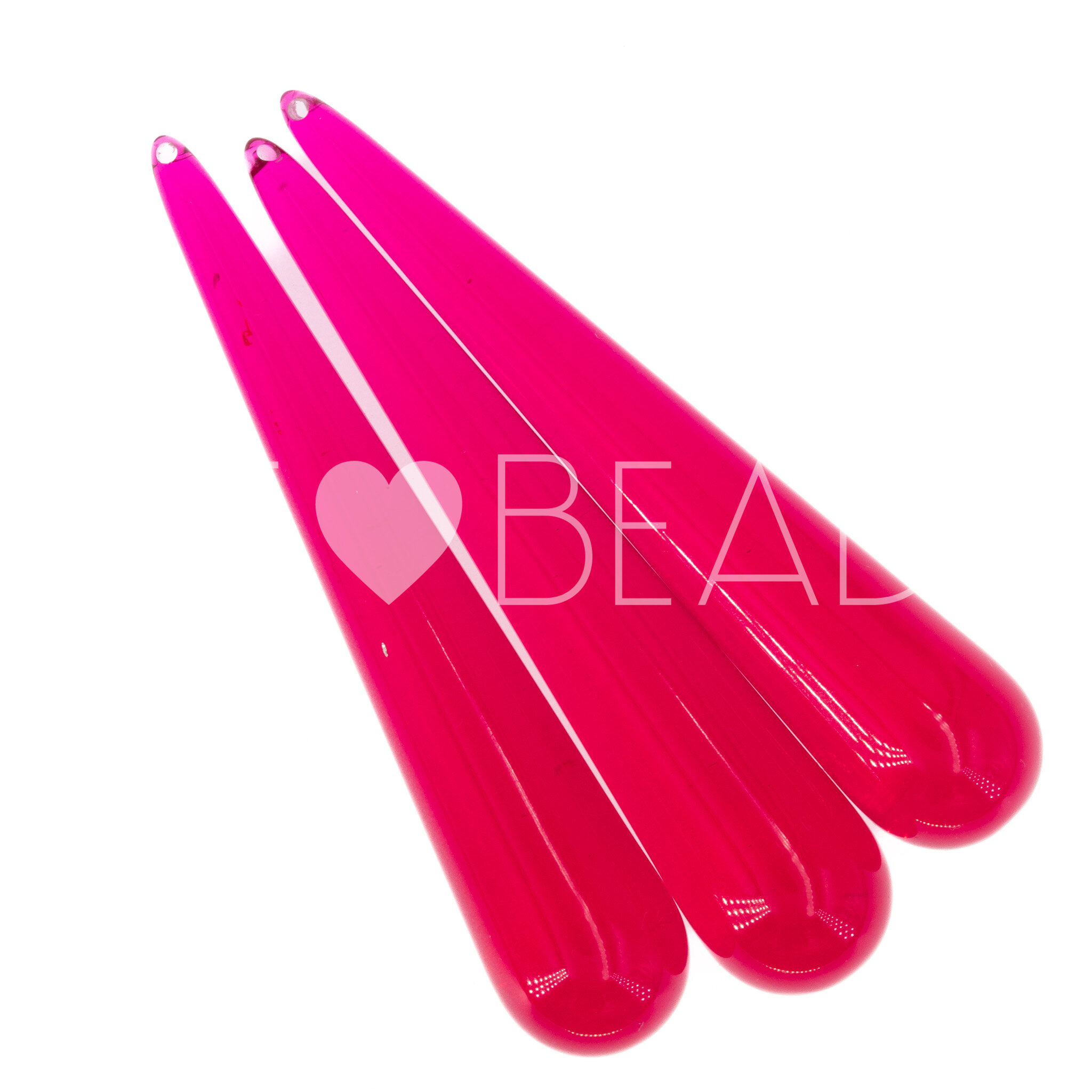 60x12 Perle Tropfen in azaleerot