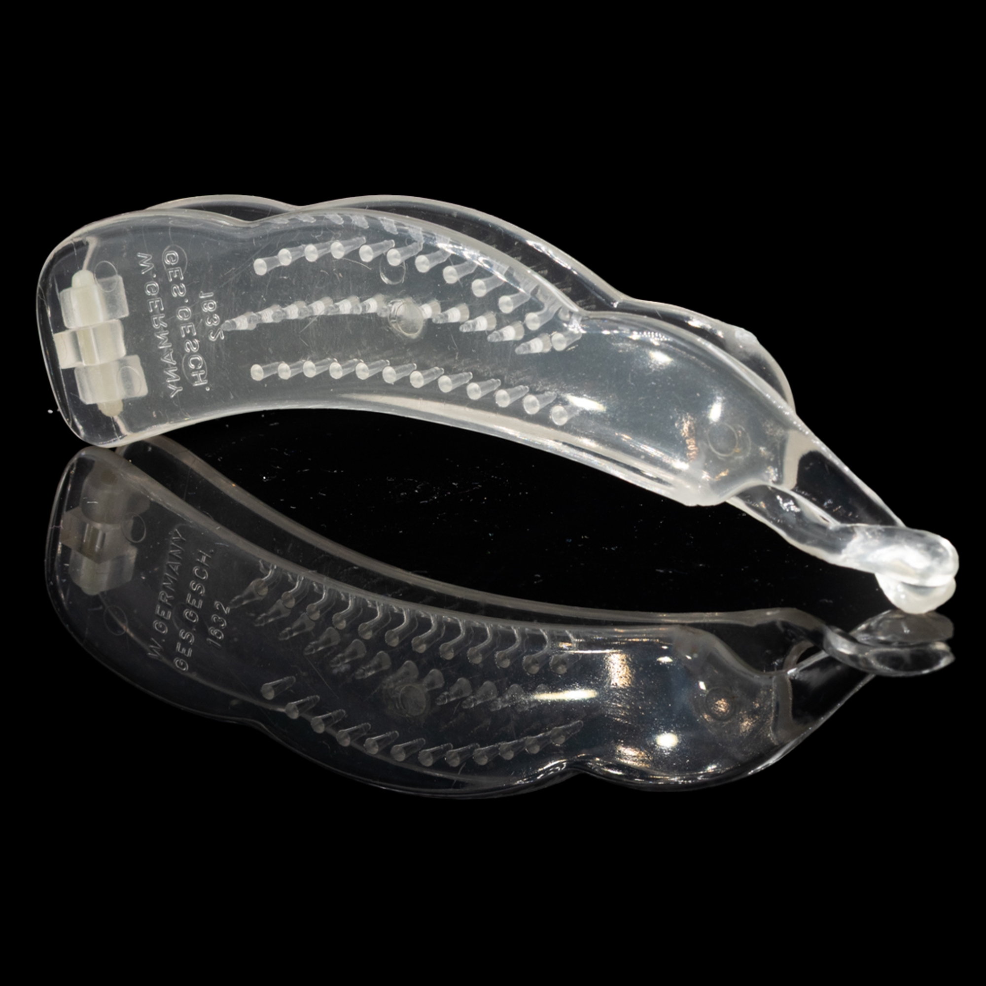 10cm Bananenspange in glasklar Transparent, medium