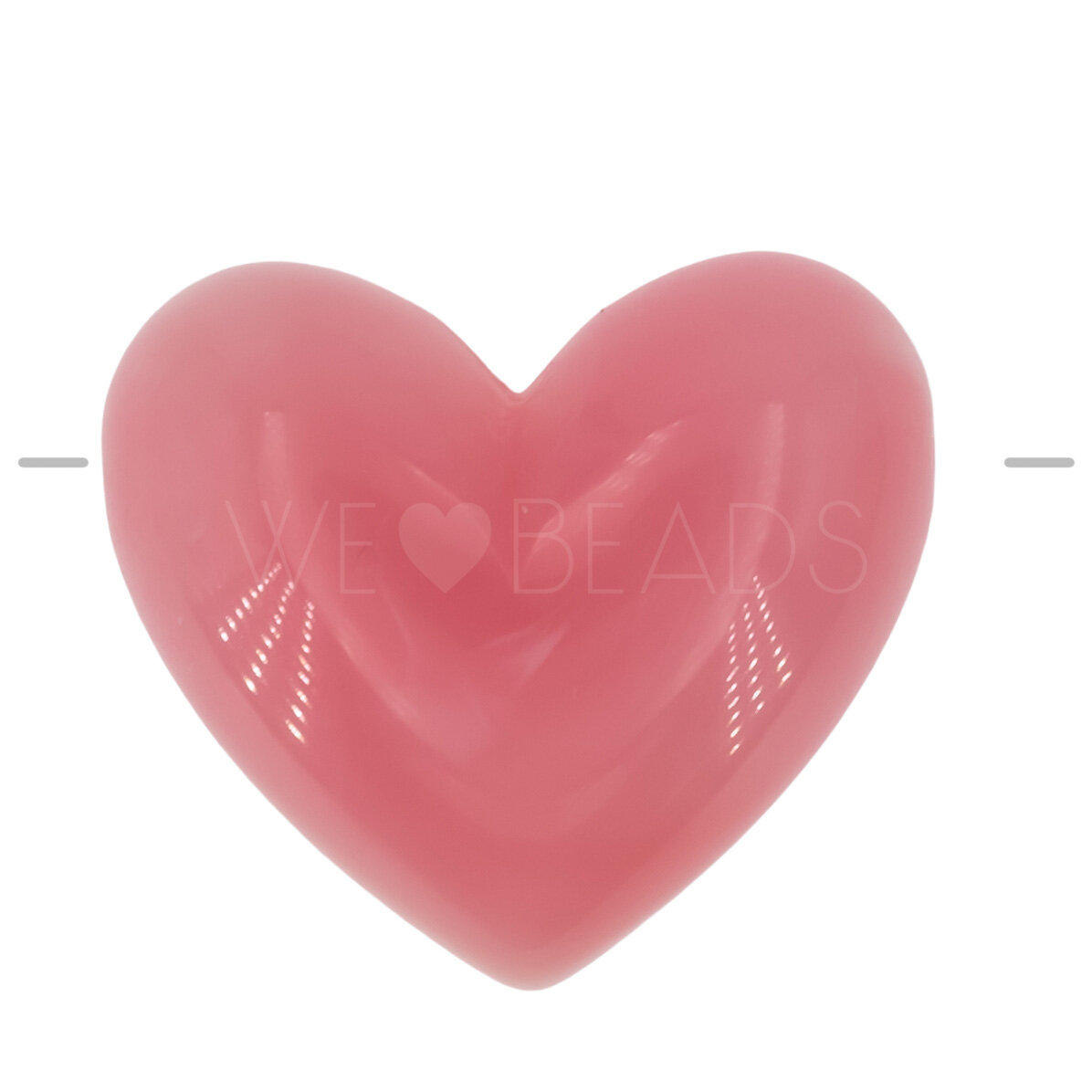 18mm Heart Beads in