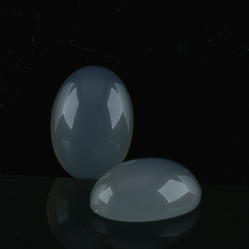 14x10 Oval Cabochon  - pastell grey  Opal,