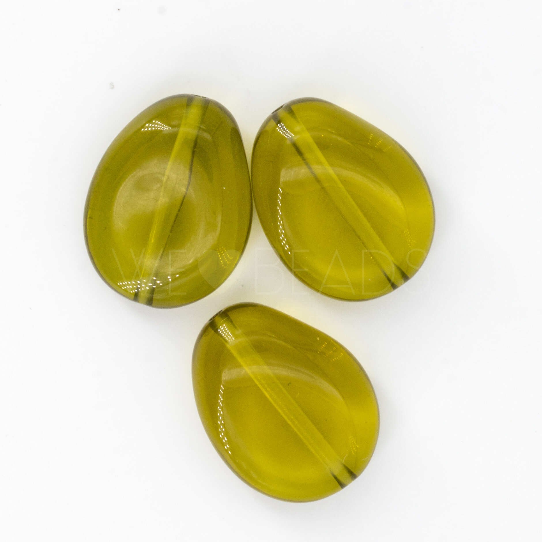 18x14 Perle Barock in schlammgrün