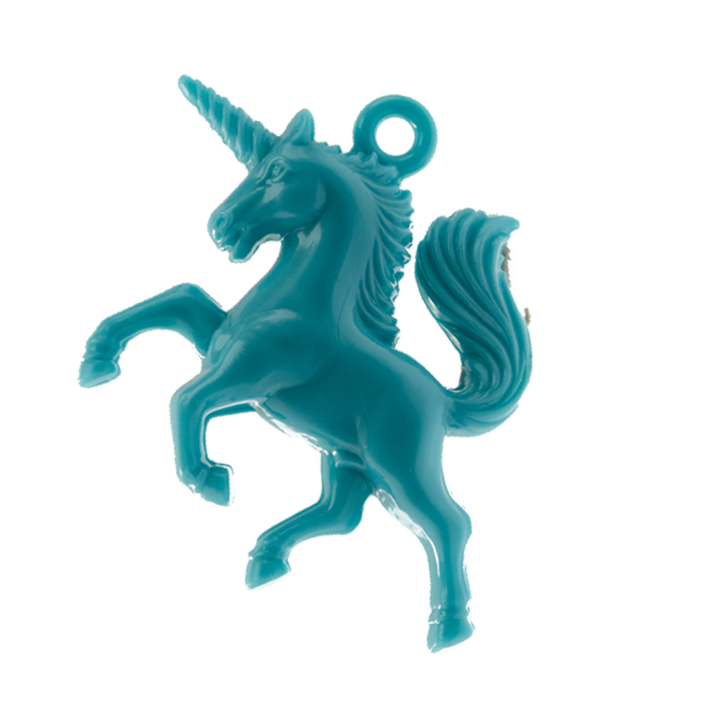 45x36 Unicorn Charm in turquoise  
