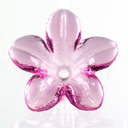 14mm Flower Beads in pink