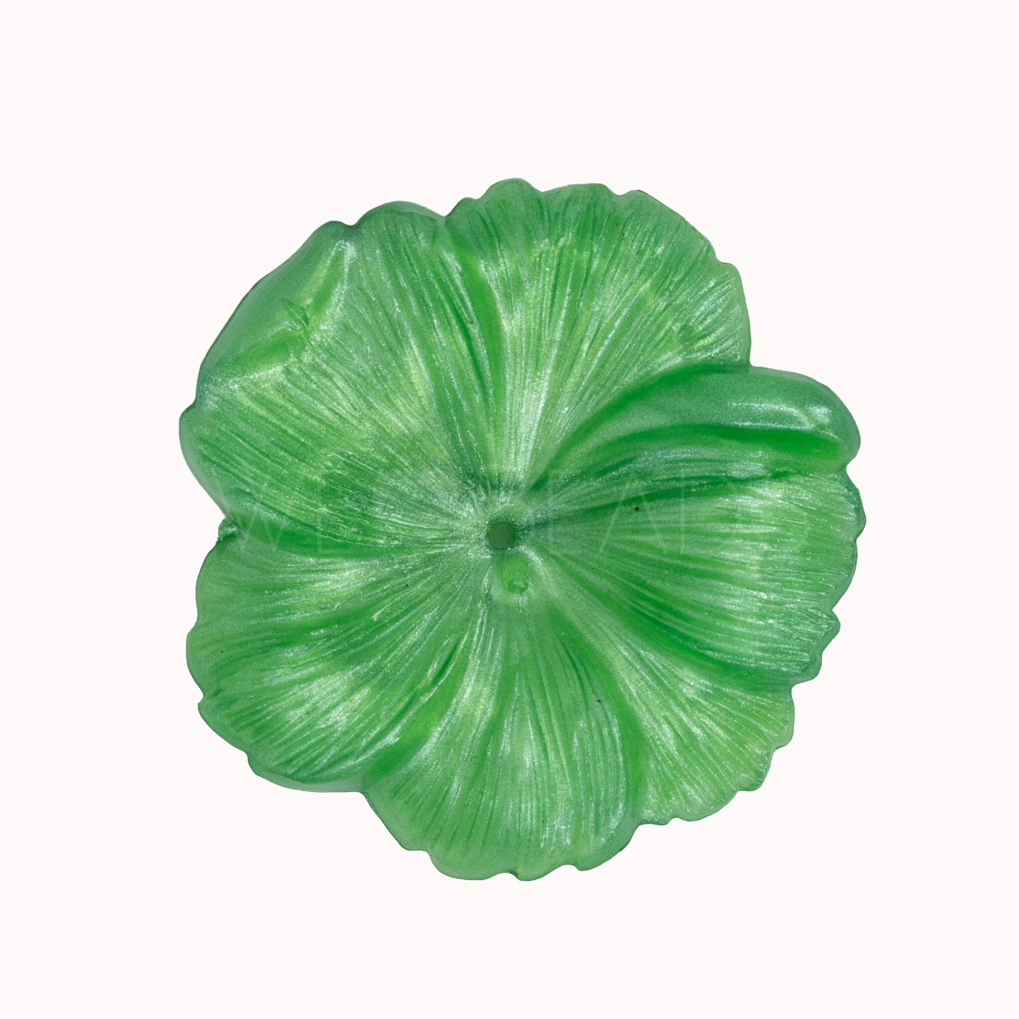 33mm Blume Perle in grasgrün