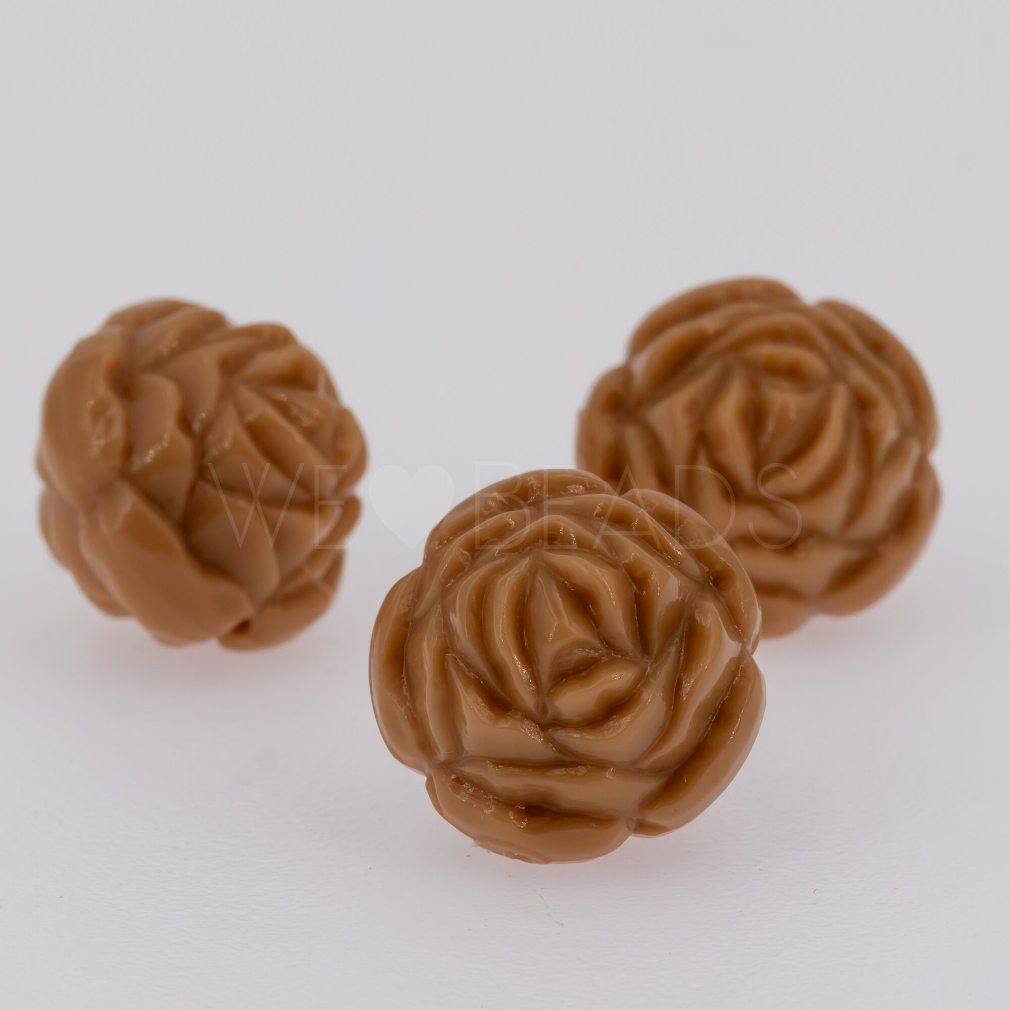 18mm Rose Perle in Milchkaffee