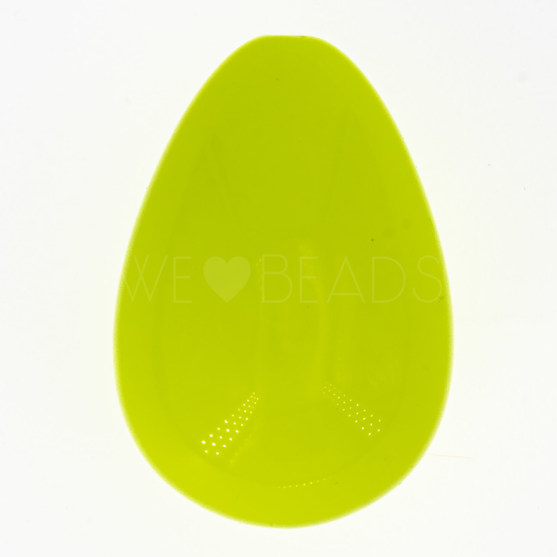 32x22 drop Beads in neon yellow