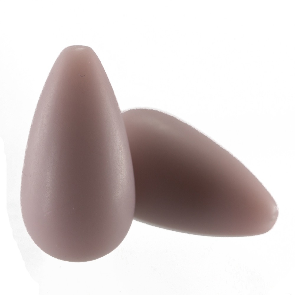 26x14 Tropfen perle - altrosa  Matt, Satt
