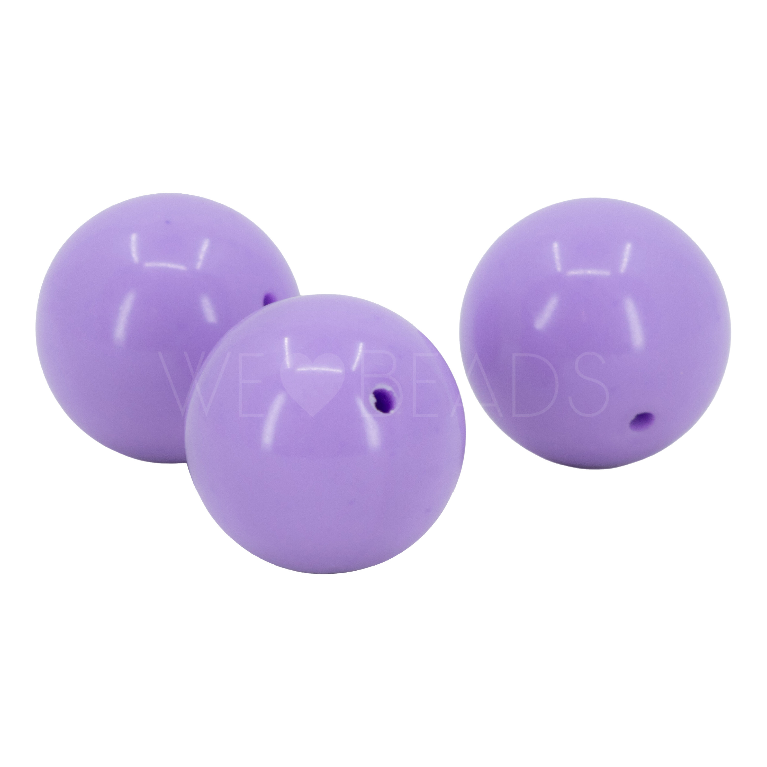 10mm Roundbead in pastel purple Opaque