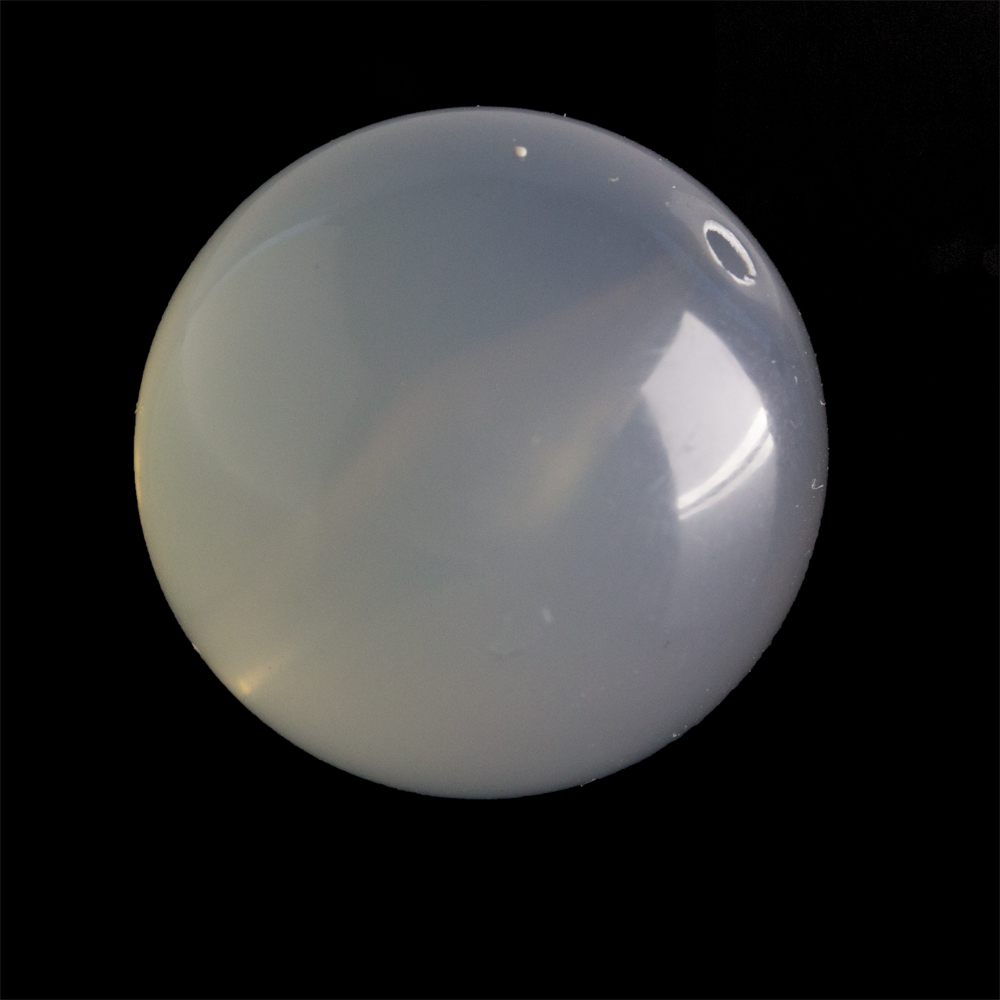 30mm Rundperle in  pastellgrau Opal