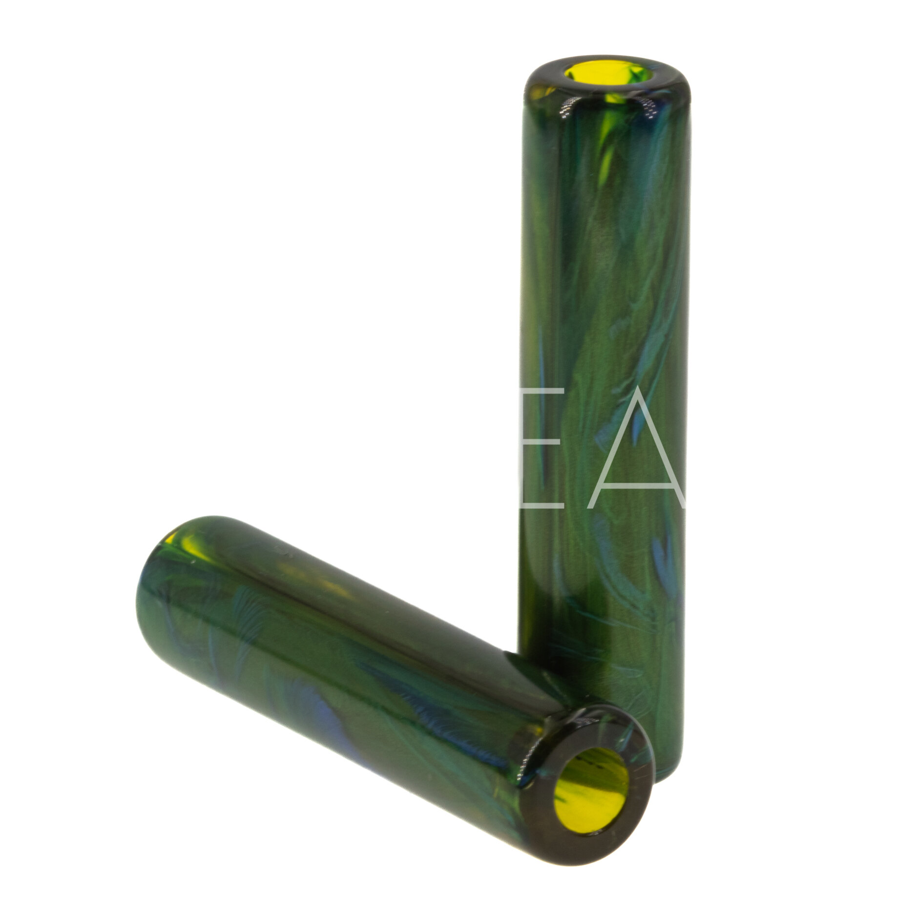 50x12 tube Beads in jade green