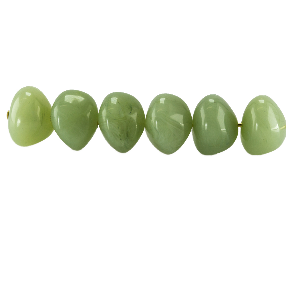 6x7 Barock Perle - jade  Marmor