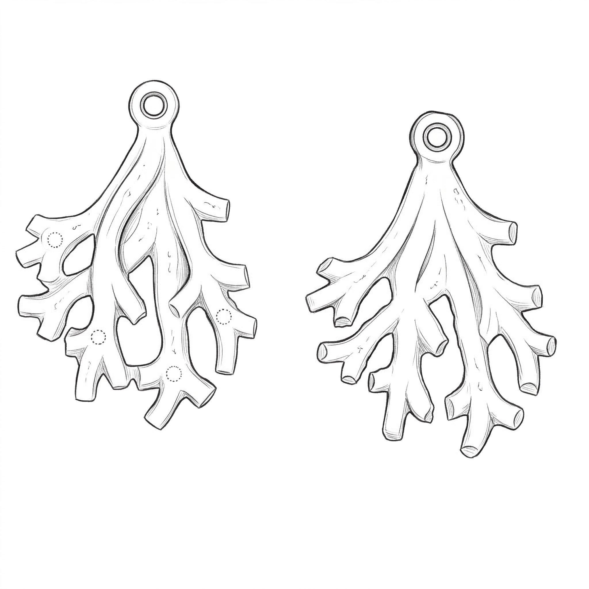 31x23 Koralle Anhänger in korall