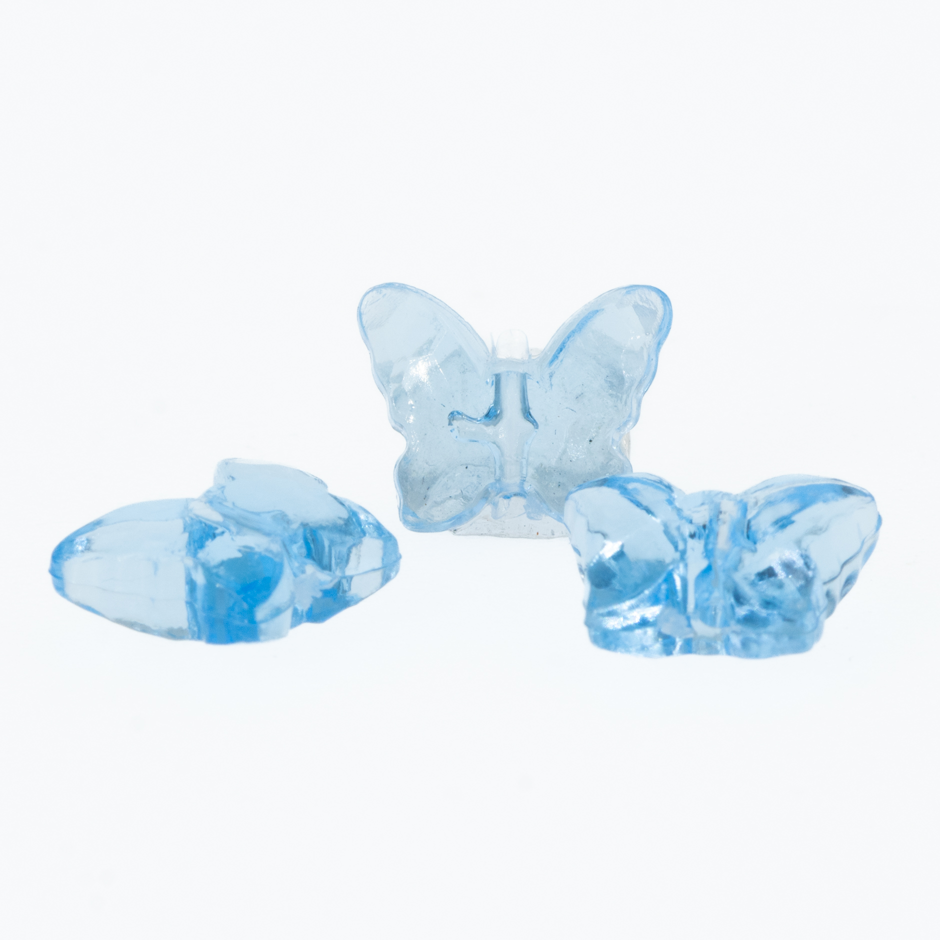 11x9 Schmetterling  in Luftbad blau Transparent