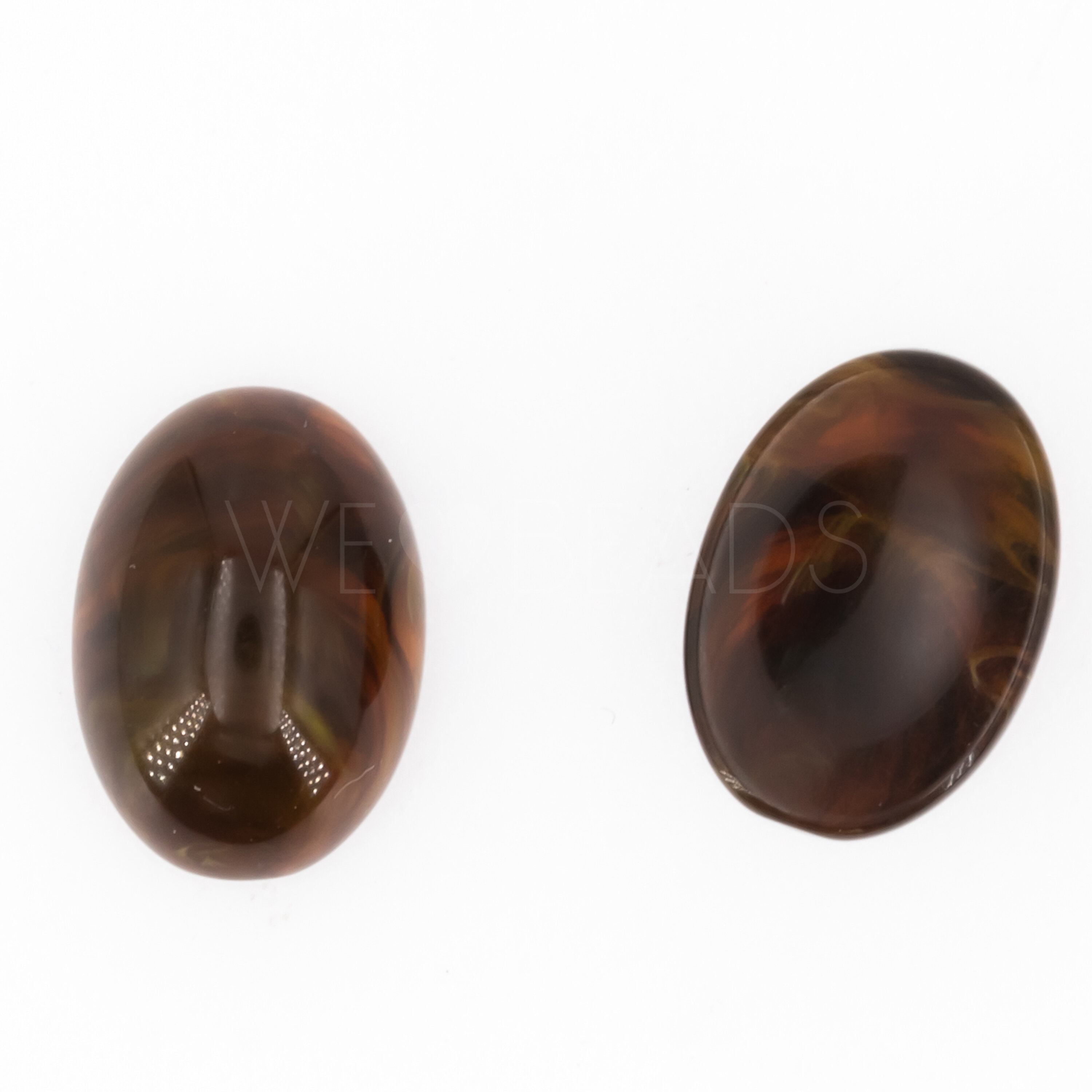 14x10 oval Cabochon in Schildpatt