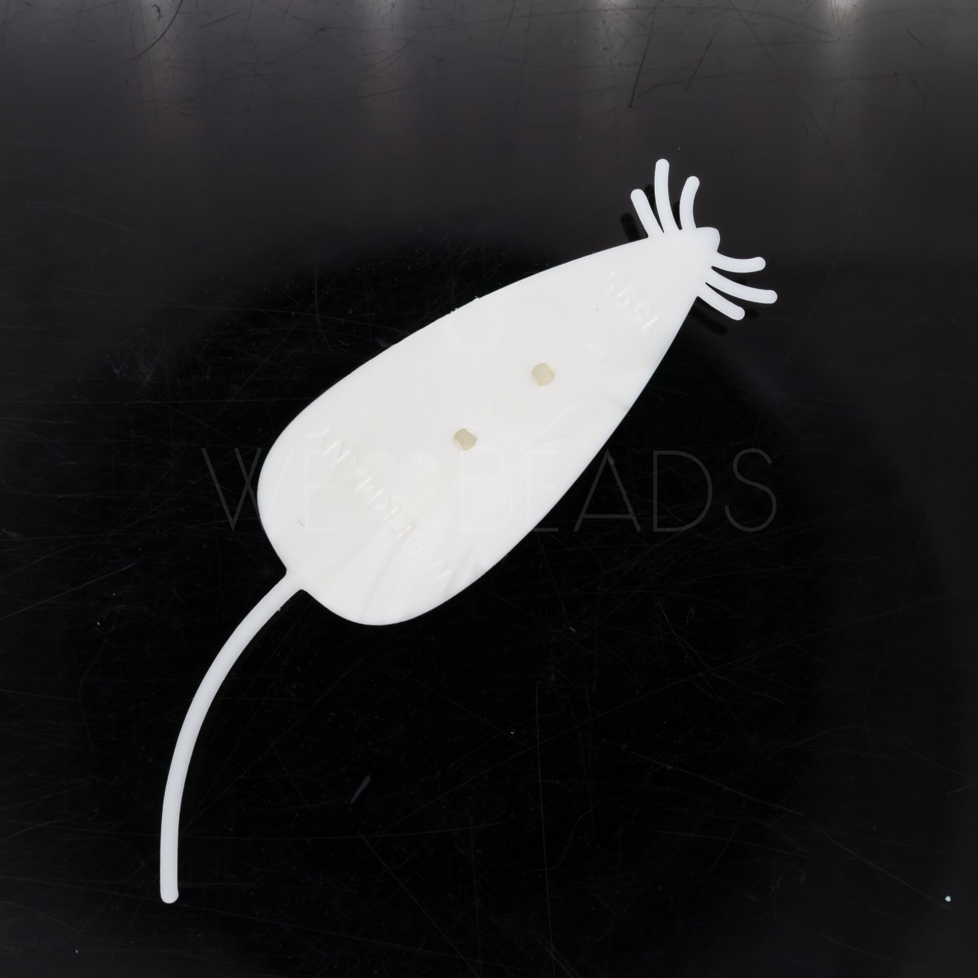 68mm Maus Cabochon in weiß