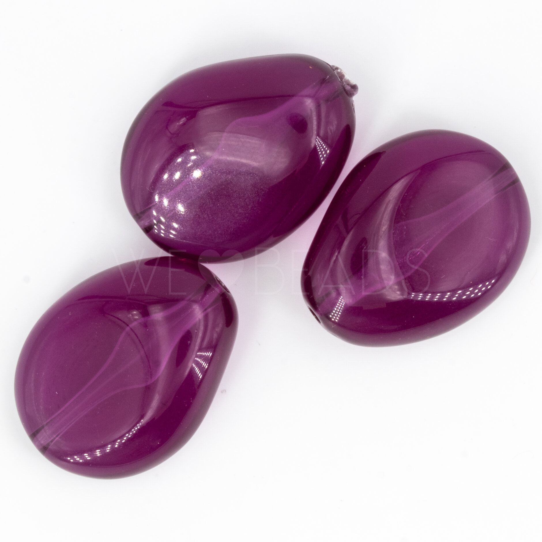 18x14 Perle Barock in Orchideen lila 