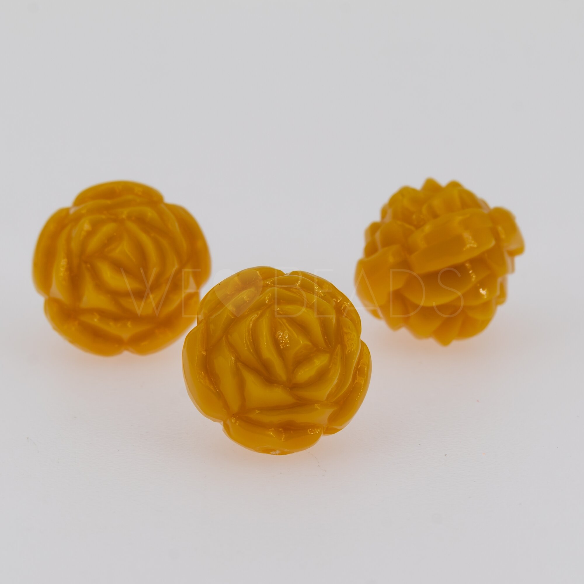 18mm Rose Perle in sonnenblume