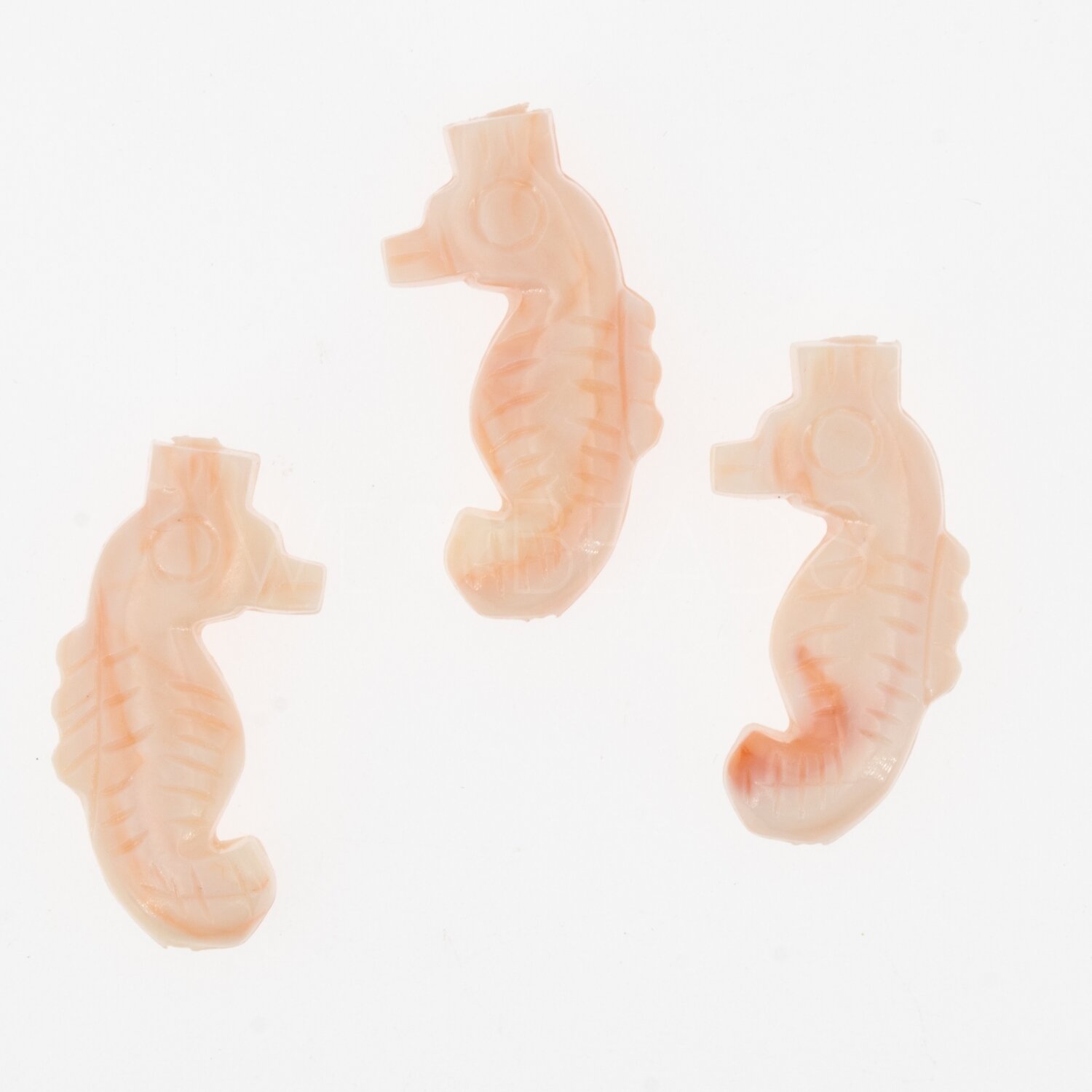 seahorse Beads in Seashell pink