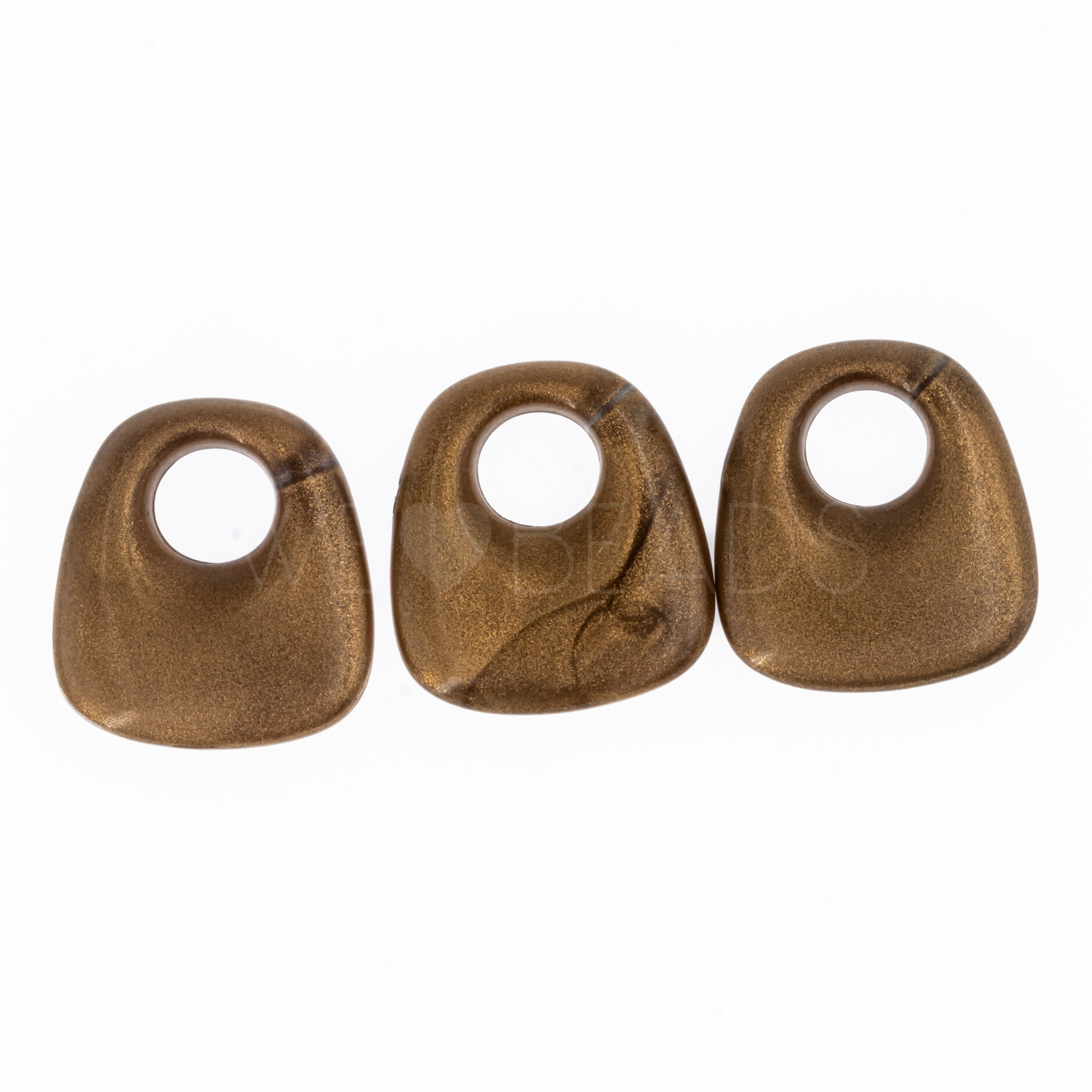 23x21 Anhänger Trapez in goldbasis 