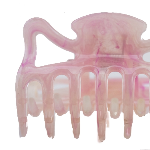 Haarklammer in rosa , medium