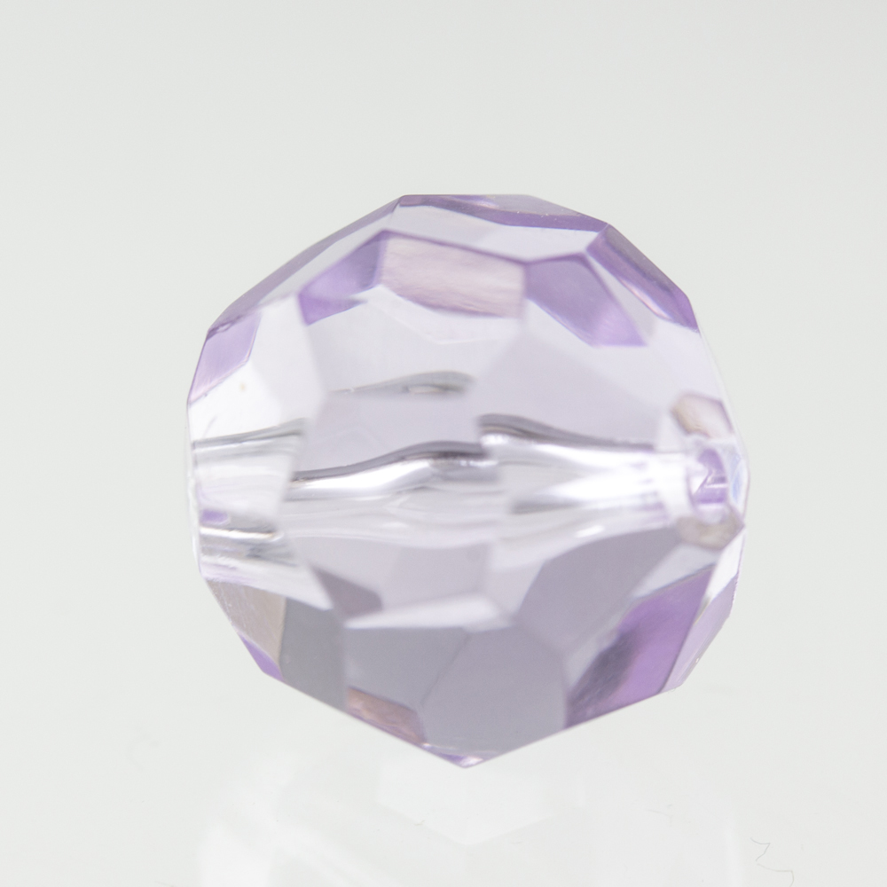 8mm facetted round Bead- violet Translucent