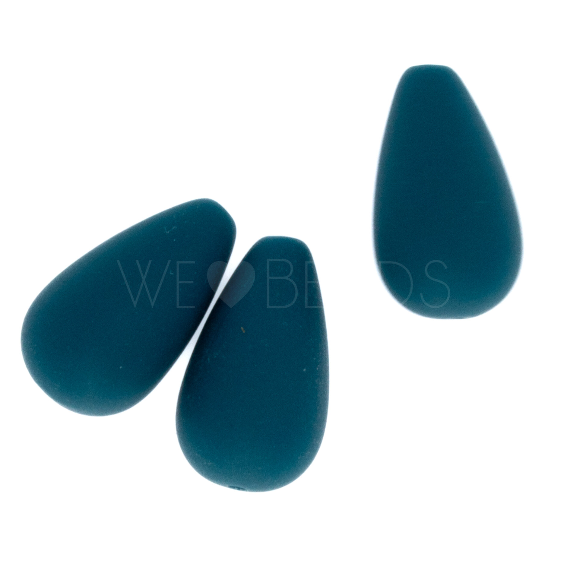 14x8 Tropfen perle in petrol dunkel 