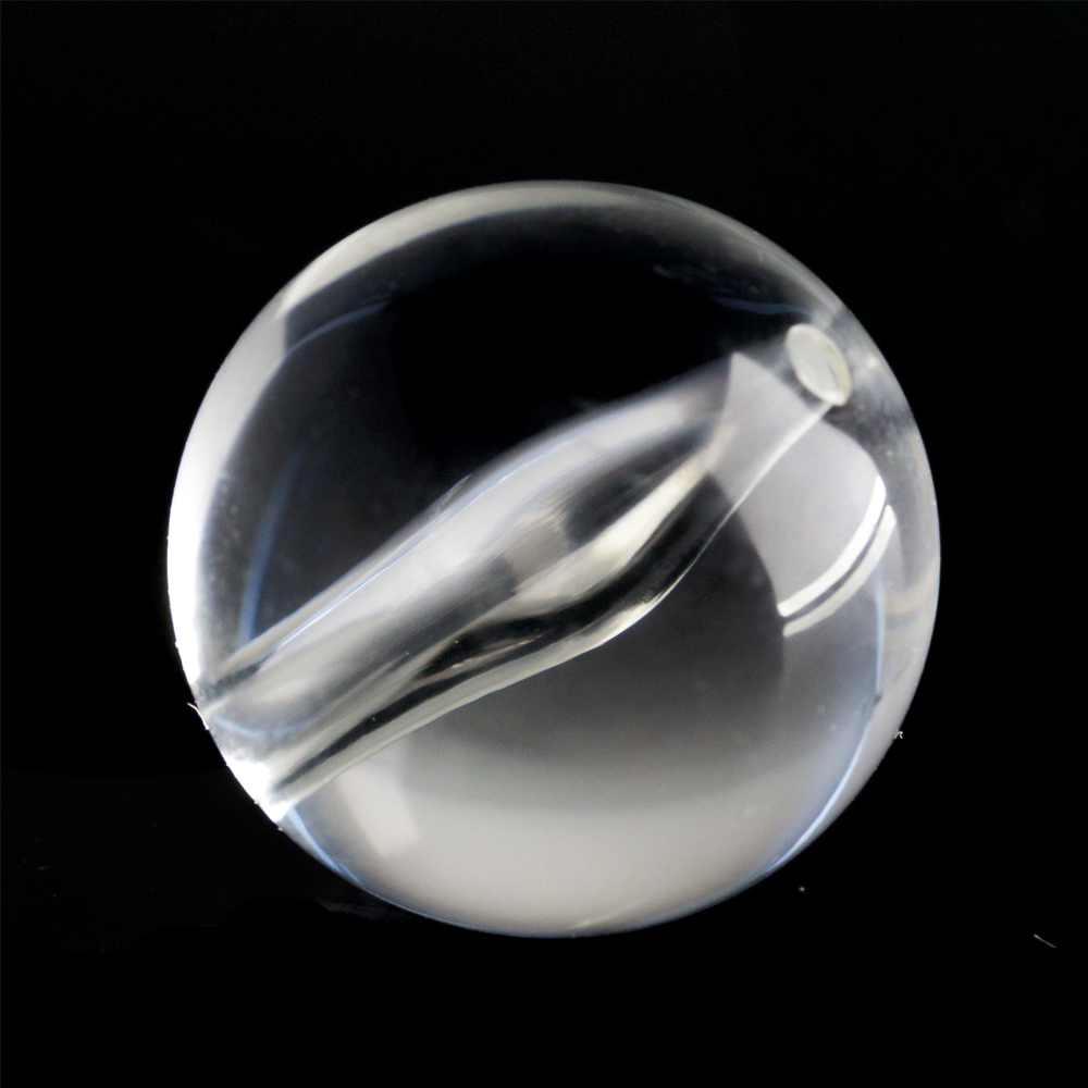 10mm Rundperle in  glasklar Transparent