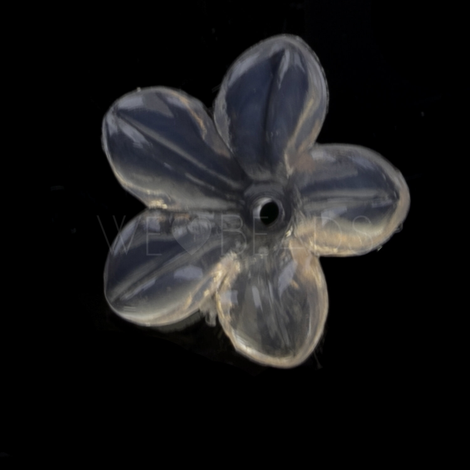 14mm Flower Beads in angelskin