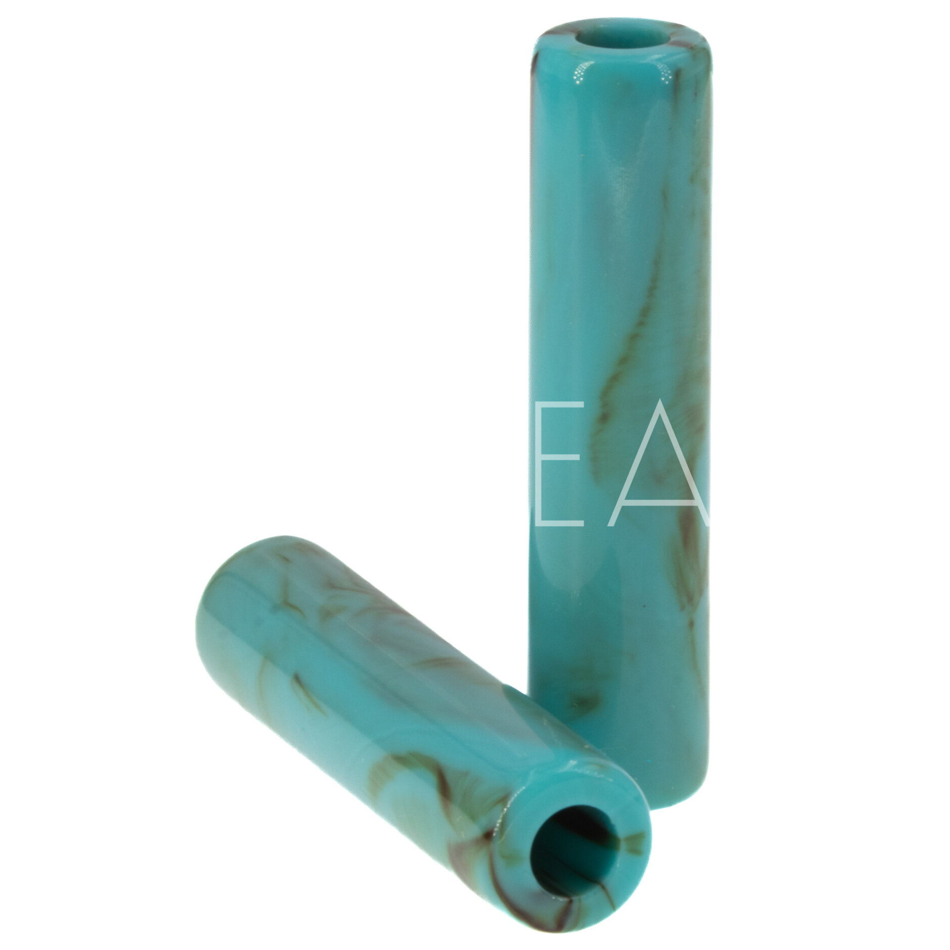 50x12 Tube Beads in turquoise