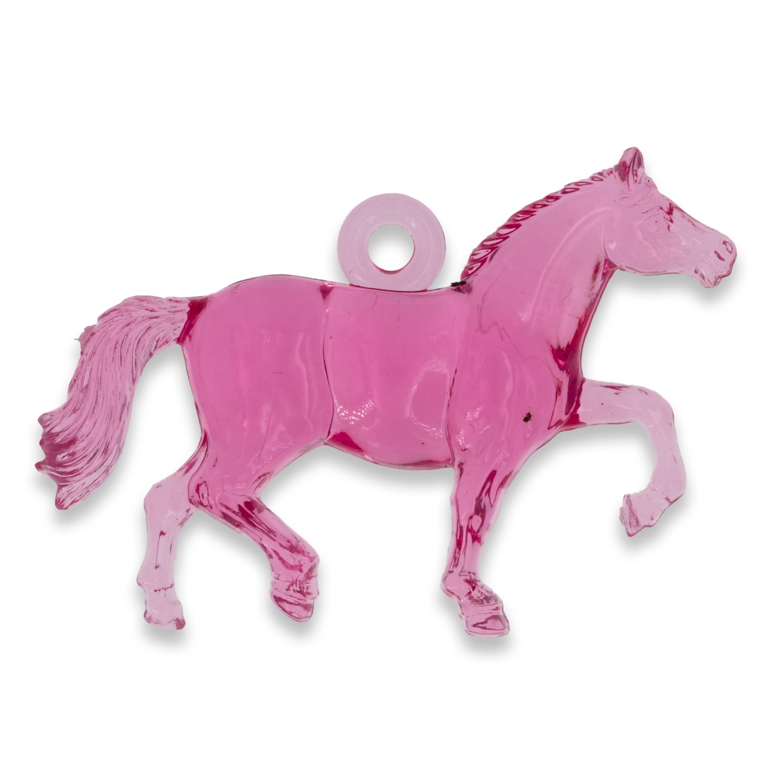 40x28 Pferd Anhänger - pink Transparent
