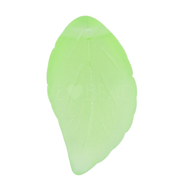 15mm Blatt Perle in blaugrün