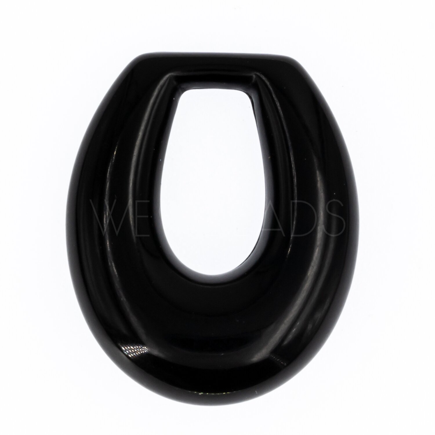 35x26 Anhänger Elypse in schwarz